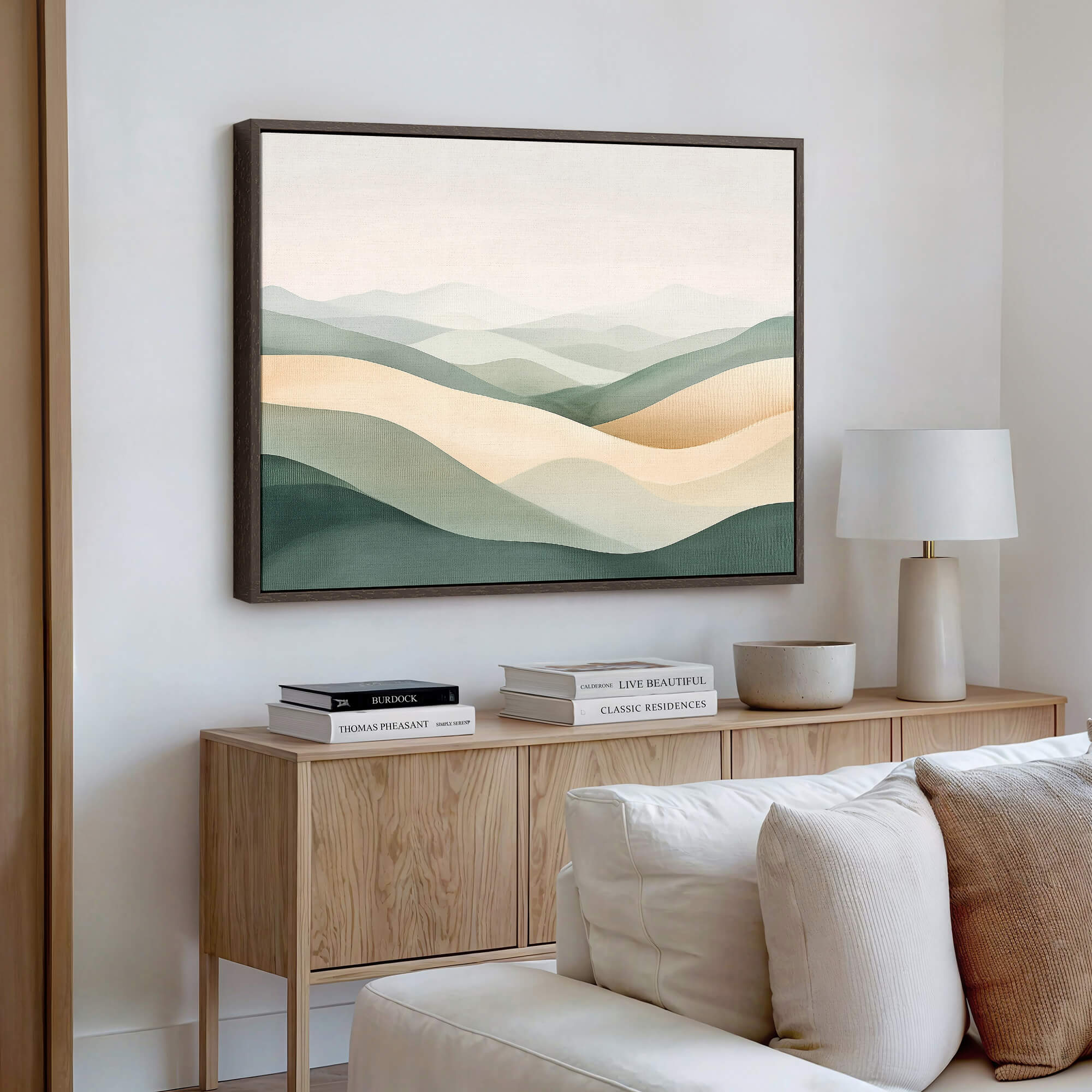 Countryside Serenity Framed Canvas Wall Art - Melrose Editions