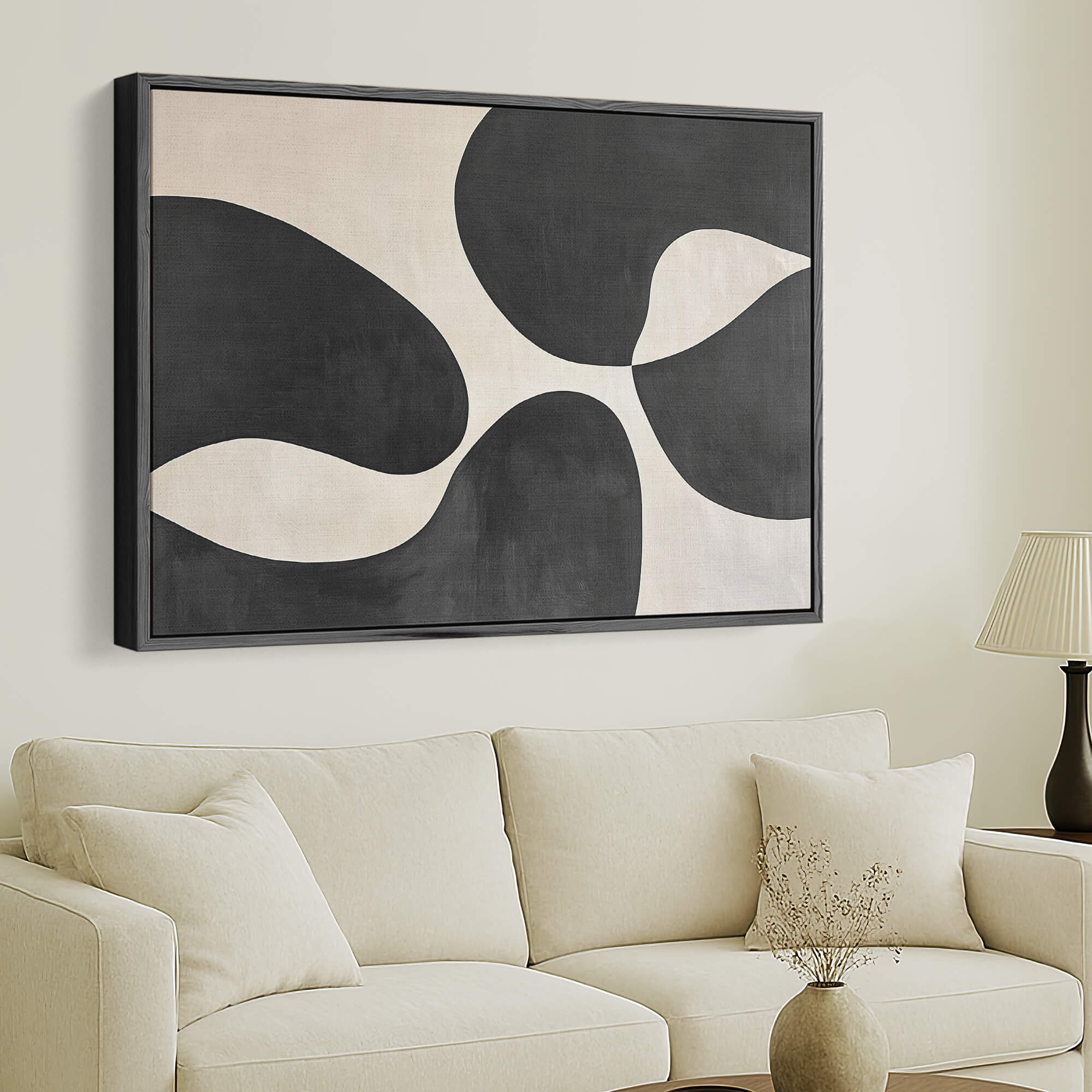 Midnight Motif Framed Canvas Wall Art - Melrose Editions
