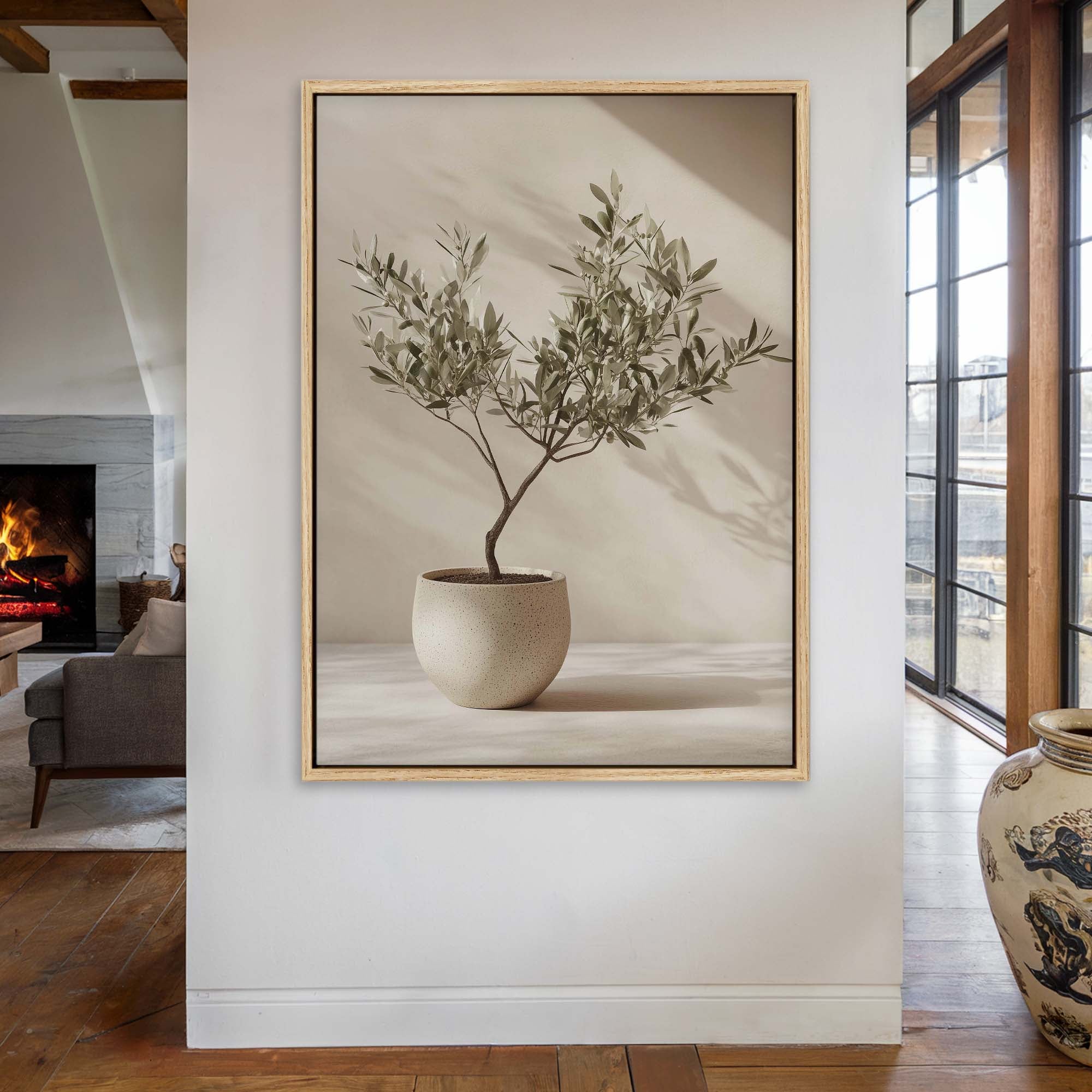 Studio Olive Tree Canvas Print Small — 18×24″ Natural Wall Art - Melrose Editions