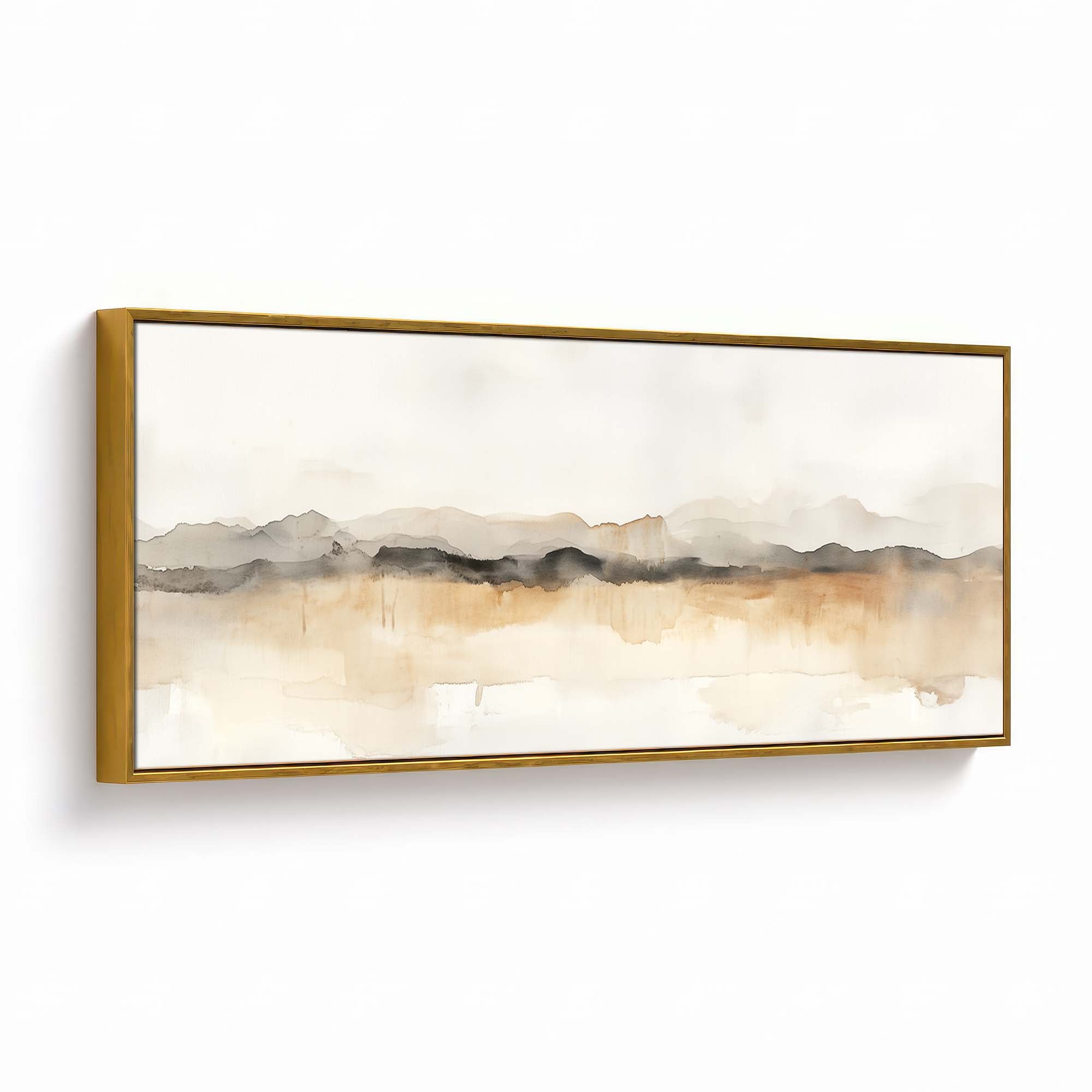 Amber Mountain Canvas Print Gold Wall Art - Melrose Editions