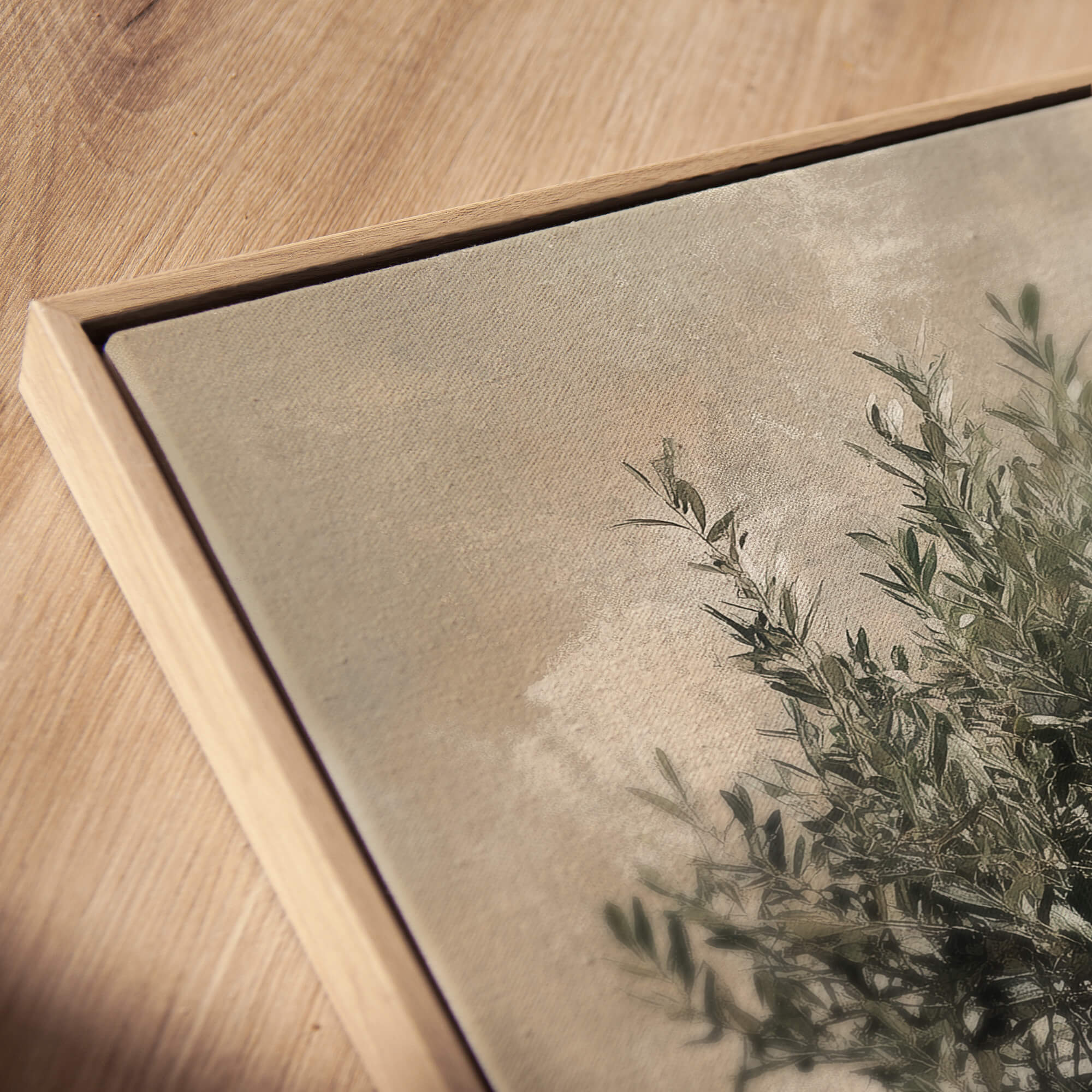 Vintage Olive Pot No.1 Canvas Print Wall Art - Melrose Editions