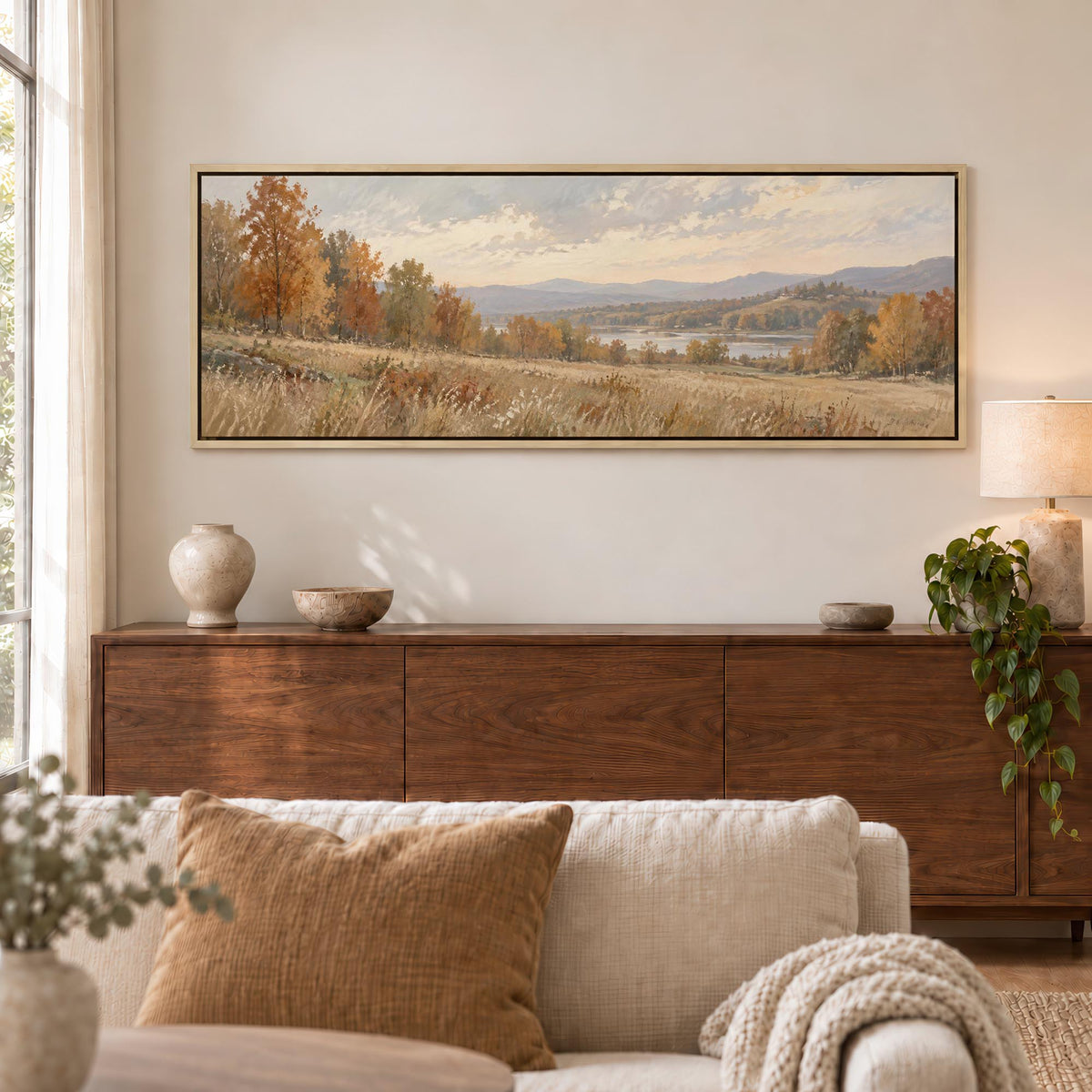 Autumn Woodland Canvas Print Wall Art - Melrose Editions