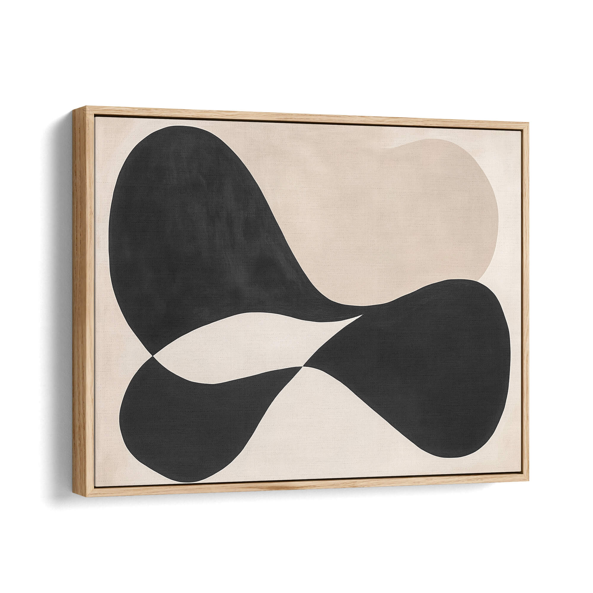 Balance Form Framed Canvas Natural Wall Art - Melrose Editions