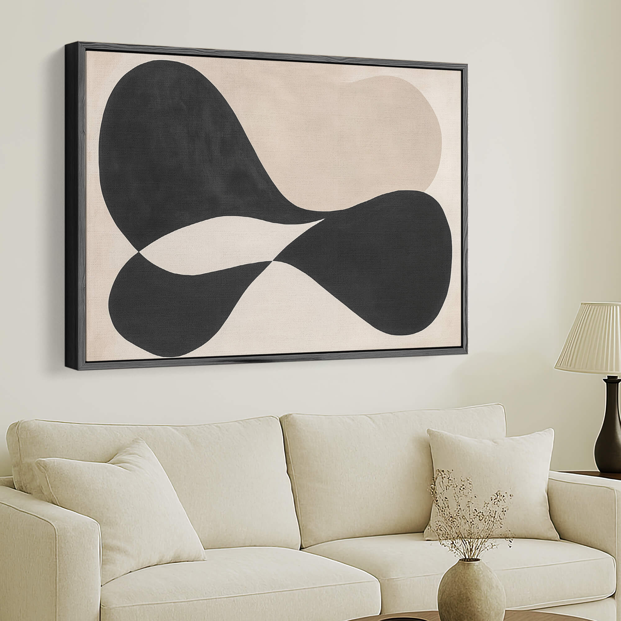Balance Form Framed Canvas Wall Art - Melrose Editions