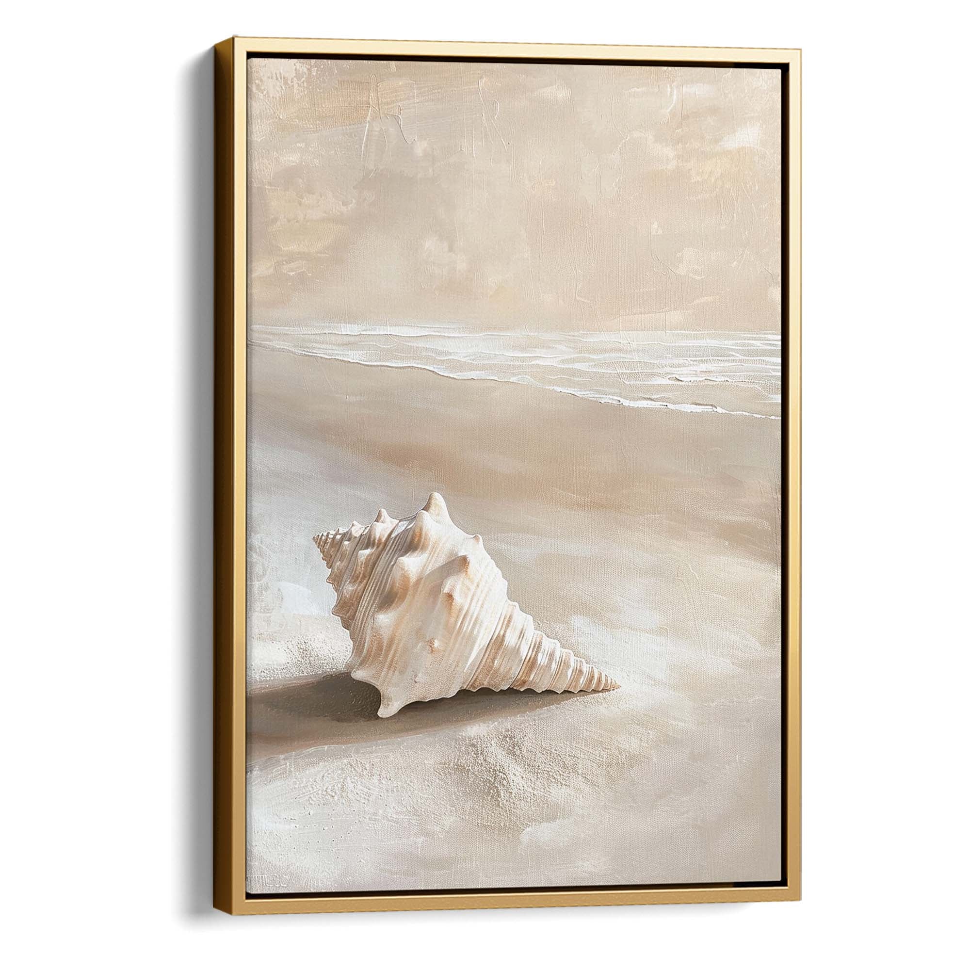Beachside Dreams Canvas Print Gold Wall Art - Melrose Editions