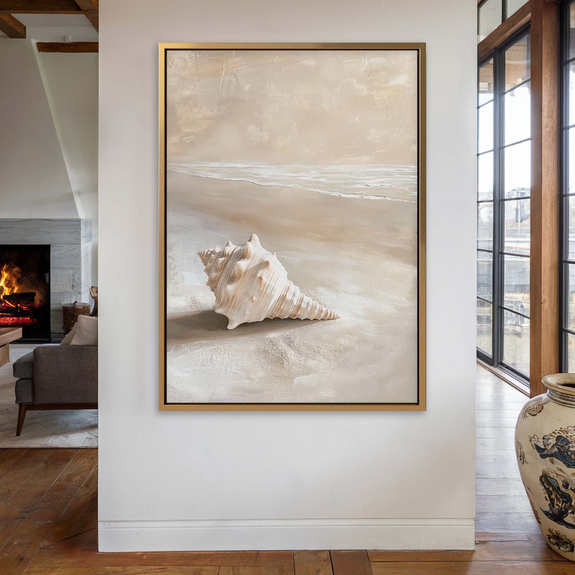 Beachside Dreams Canvas Print Small — 18×24″ Natural Wall Art - Melrose Editions