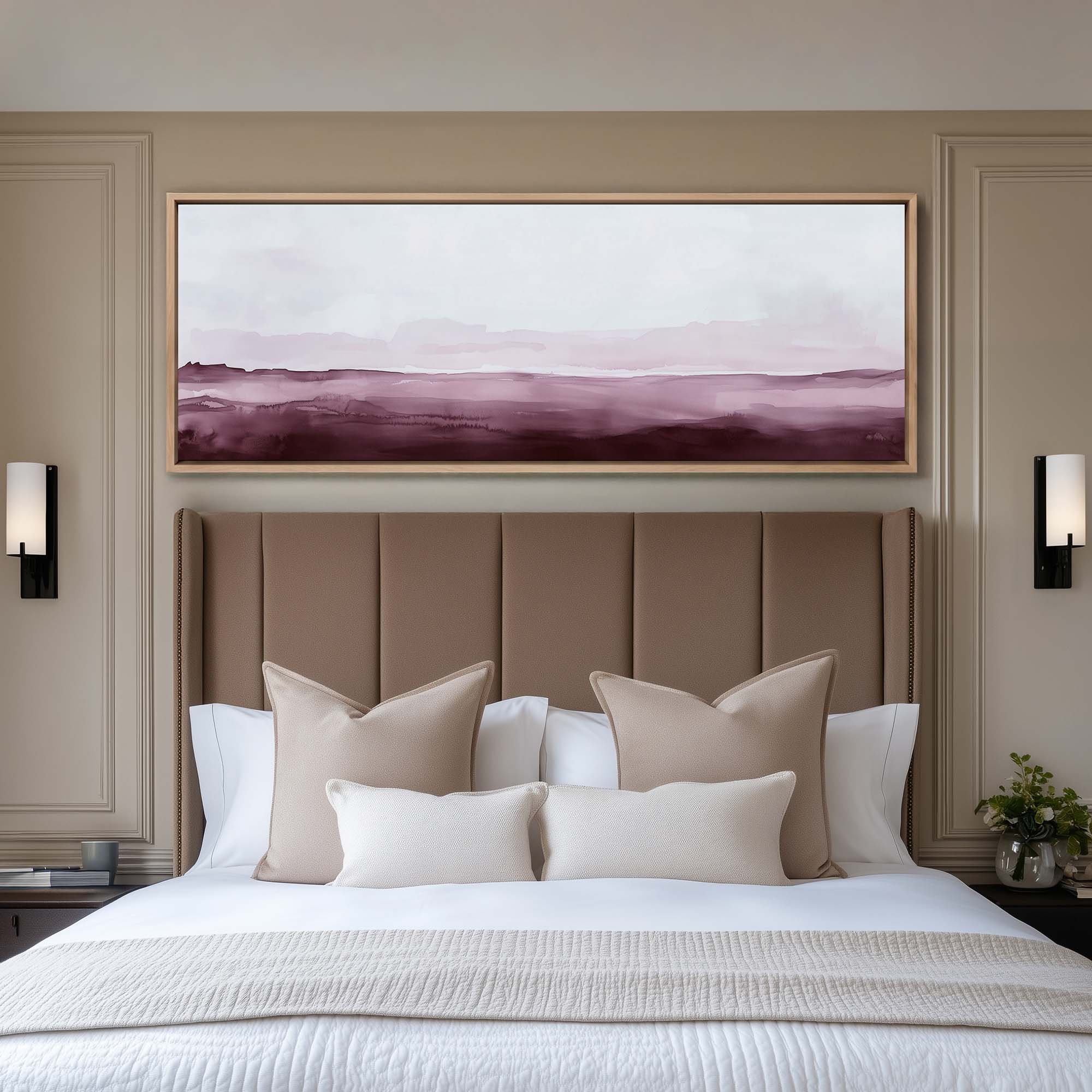 Blush Horizon Canvas Print Wall Art - Melrose Editions