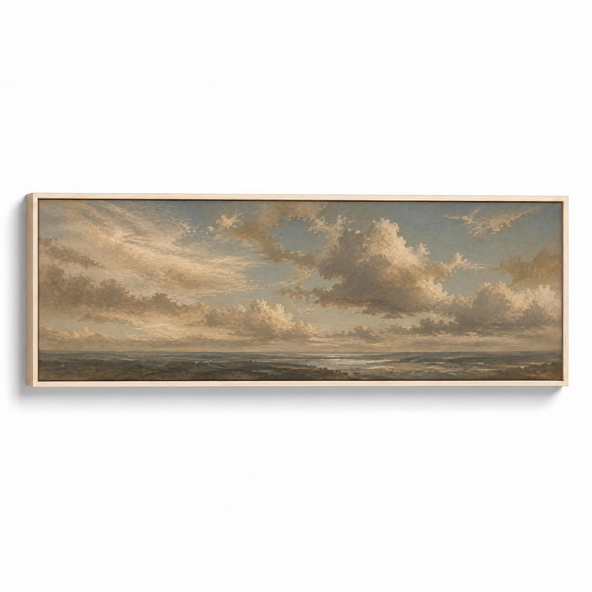 Cloud Study Canvas Print Natural Wall Art - Melrose Editions
