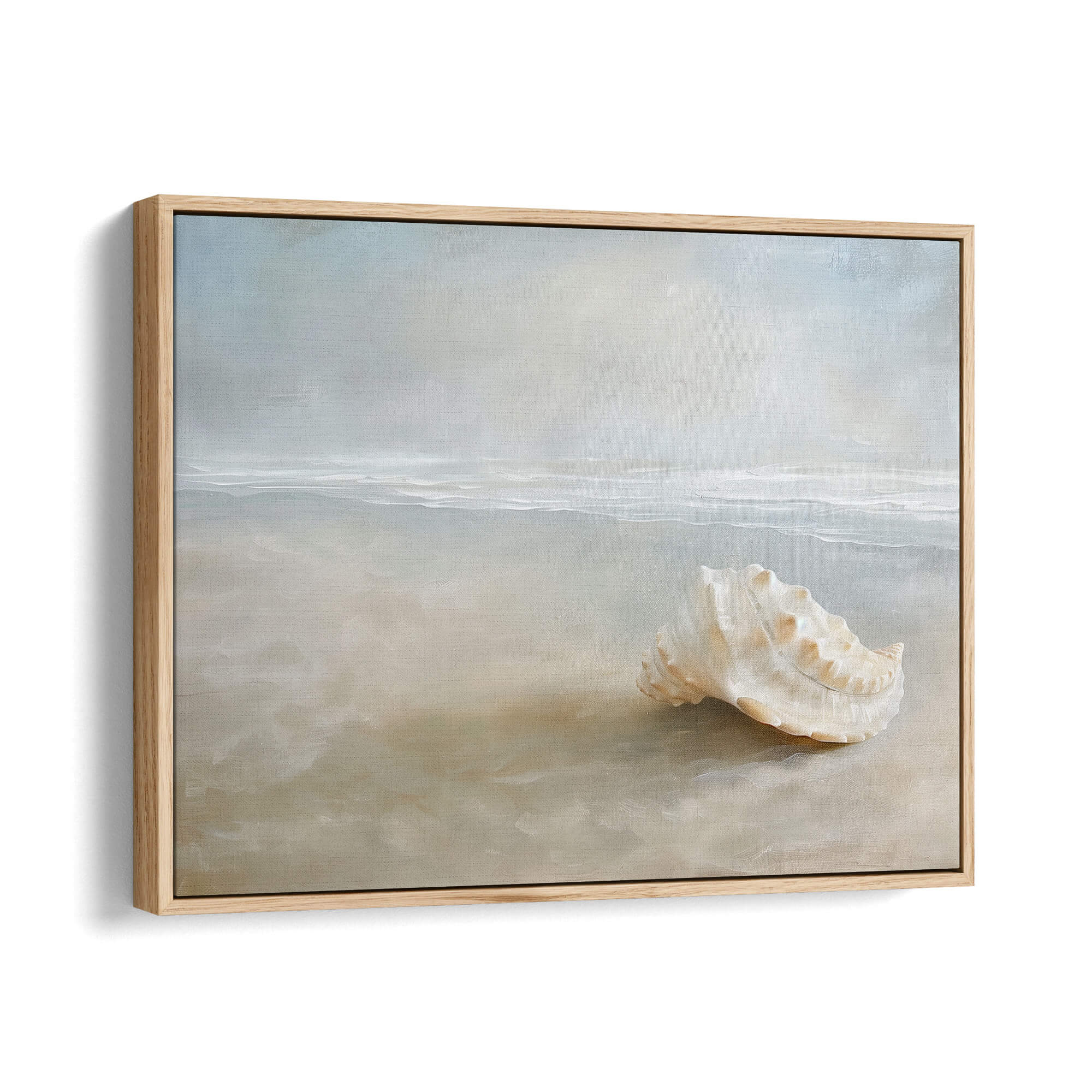Coastal Calm Canvas Print X-Large — 48×36″ Gold Wall Art - Melrose Editions