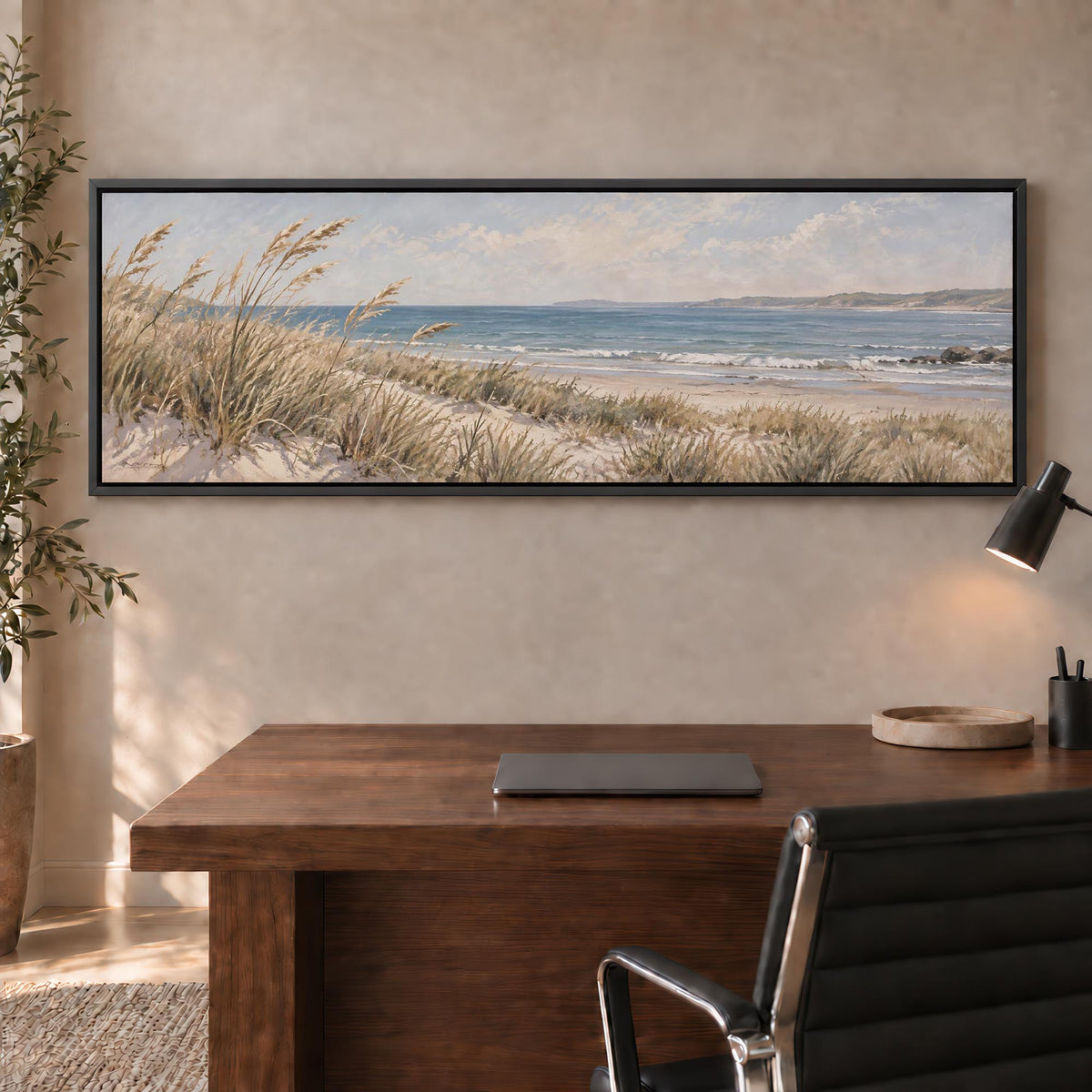 Coastal Grasses Canvas Print Wall Art - Melrose Editions