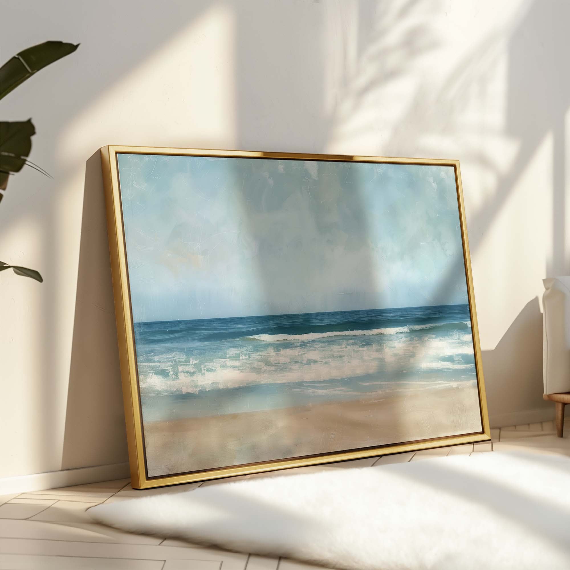 Coastal Reflections Framed Canvas Wall Art - Melrose Editions