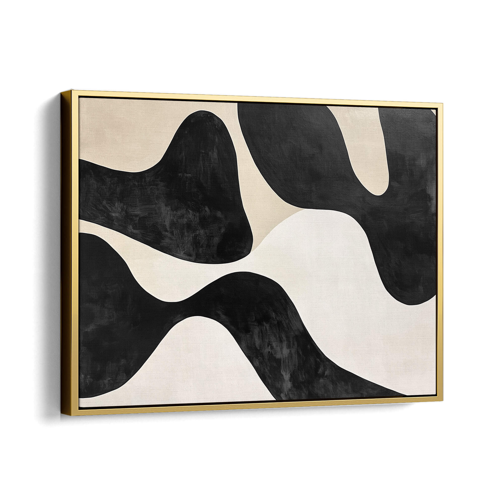 Contour Flow Canvas Print Gold Wall Art - Melrose Editions