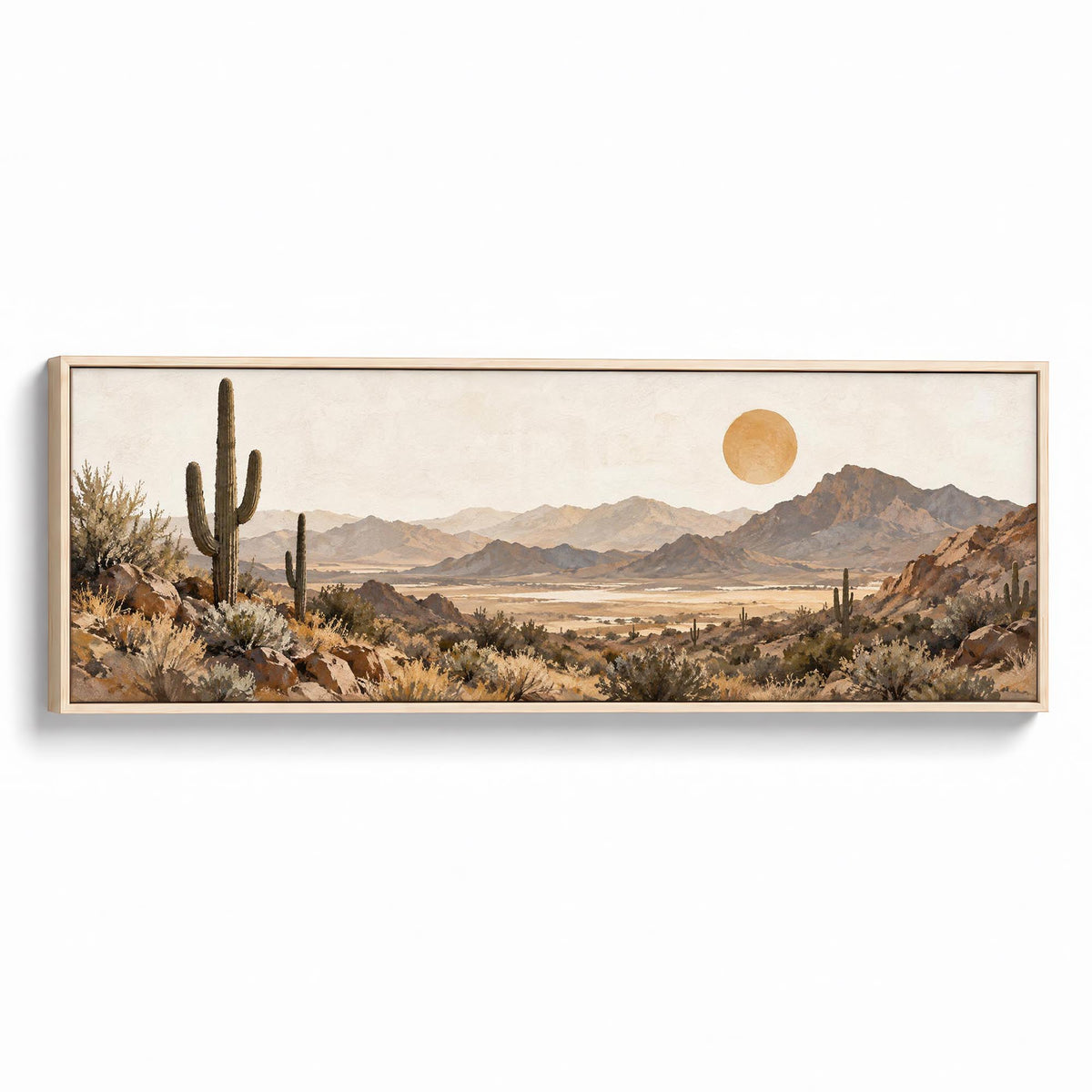 Desert Garden Canvas Print Natural Wall Art - Melrose Editions