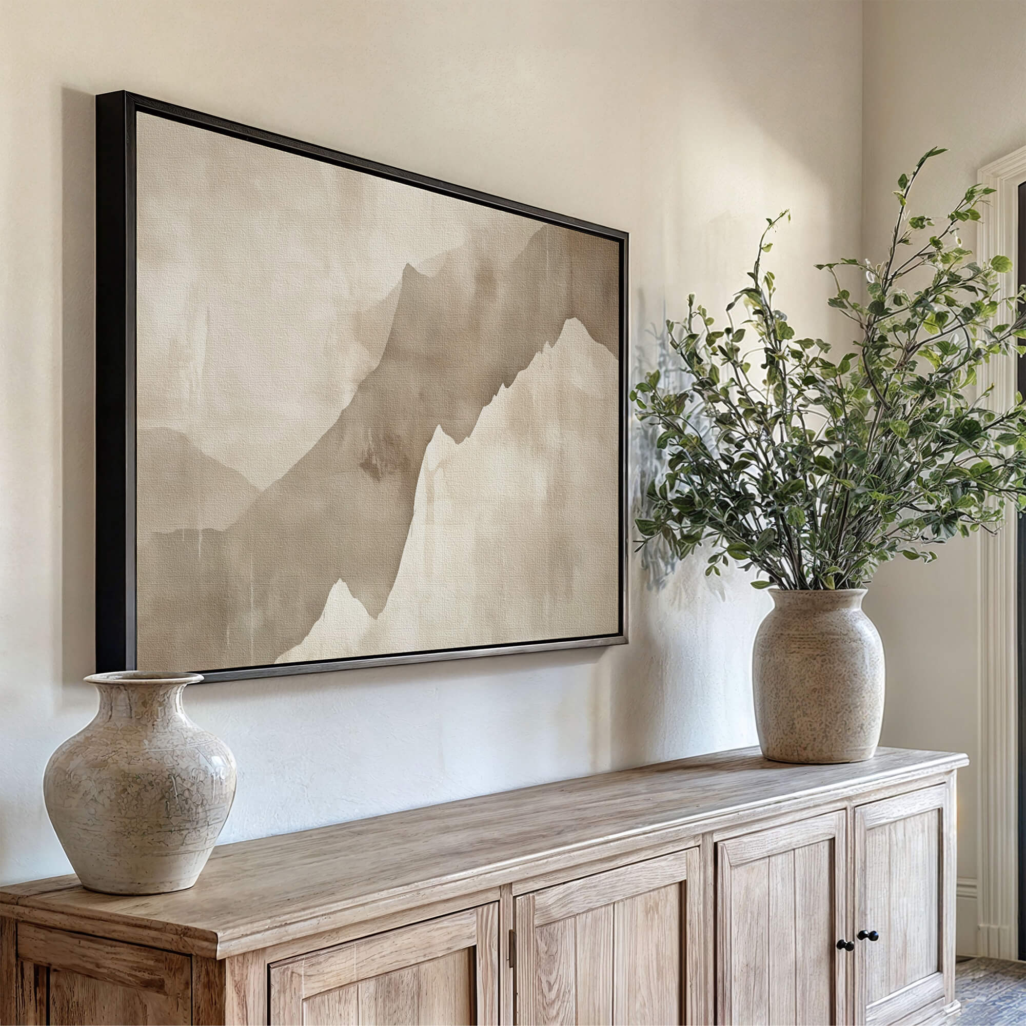 Drifted Vale Framed Canvas Wall Art - Melrose Editions