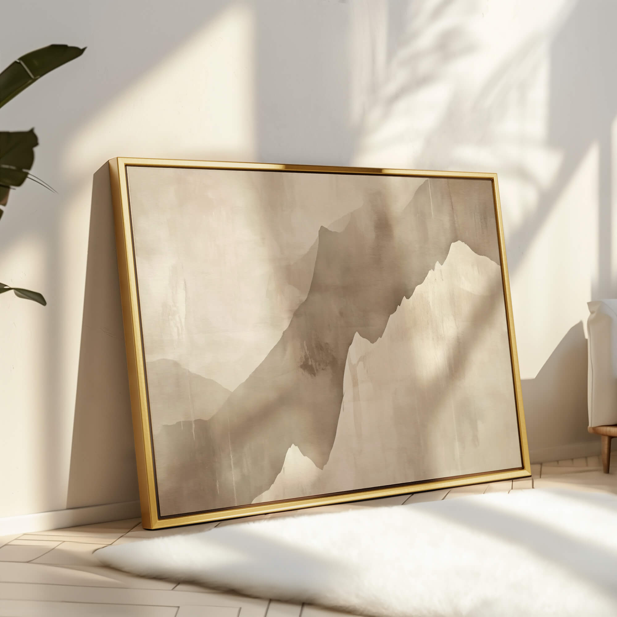 Drifted Vale Framed Canvas Small — 18×24″ Natural Wall Art - Melrose Editions