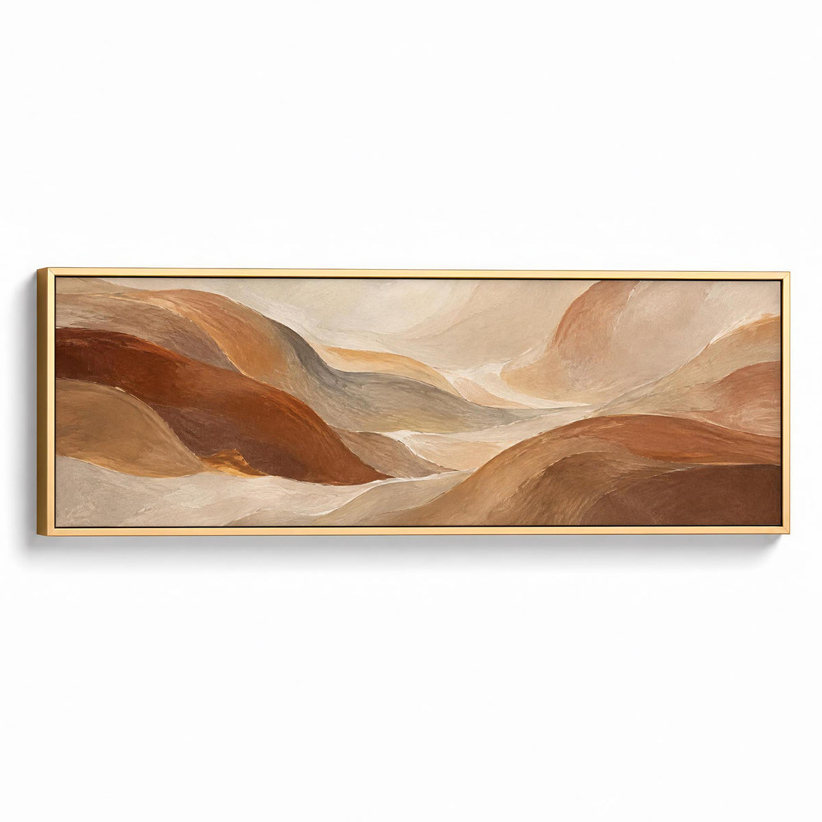 Earthen Motion Canvas Print Gold Wall Art - Melrose Editions