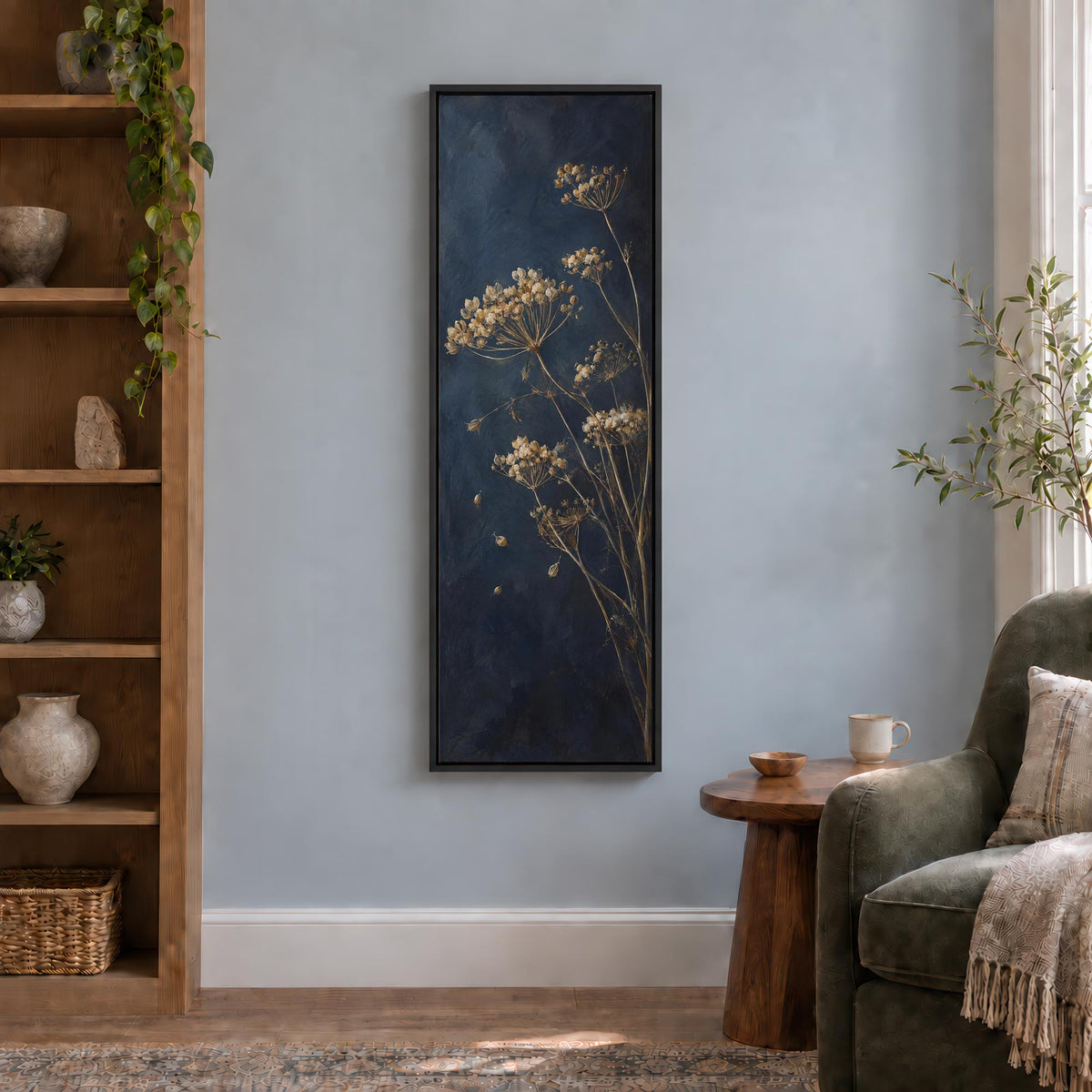 Evening Seedheads Canvas Print Wall Art - Melrose Editions