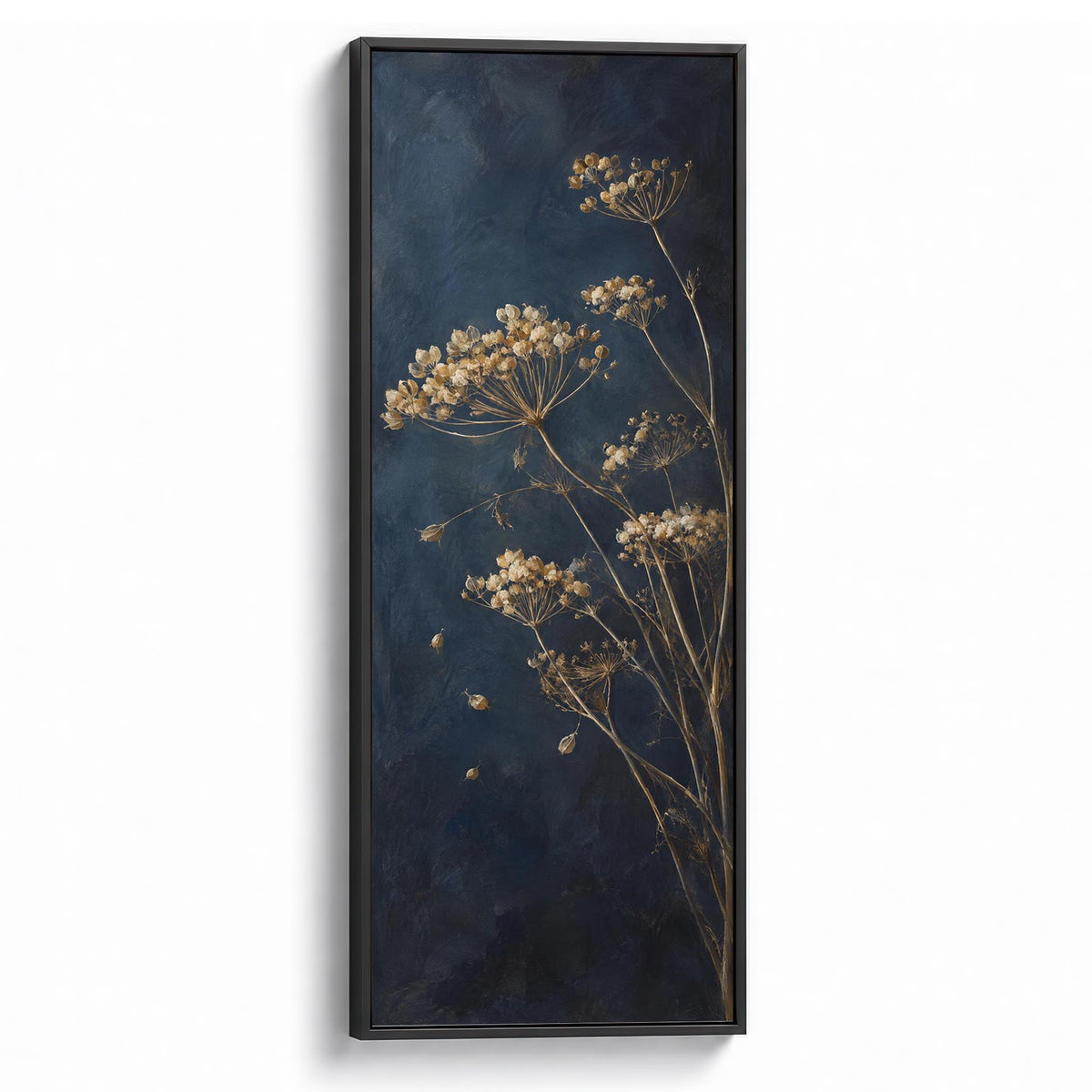 Evening Seedheads Canvas Print Black Wall Art - Melrose Editions