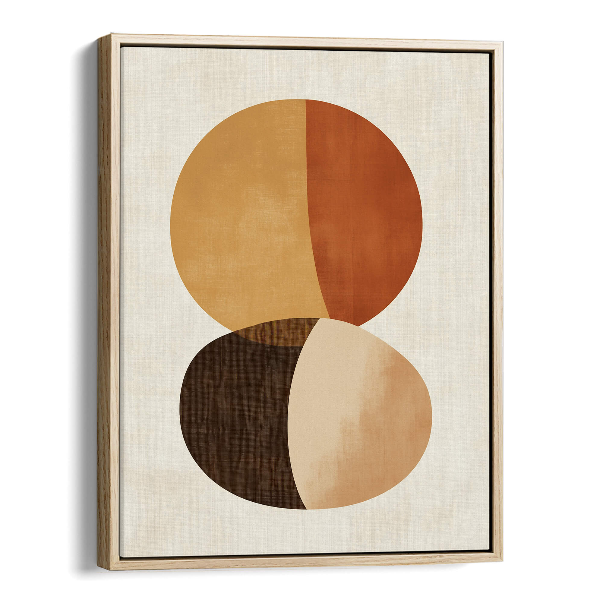 Sand and Stone Framed Canvas Natural Wall Art - Melrose Editions