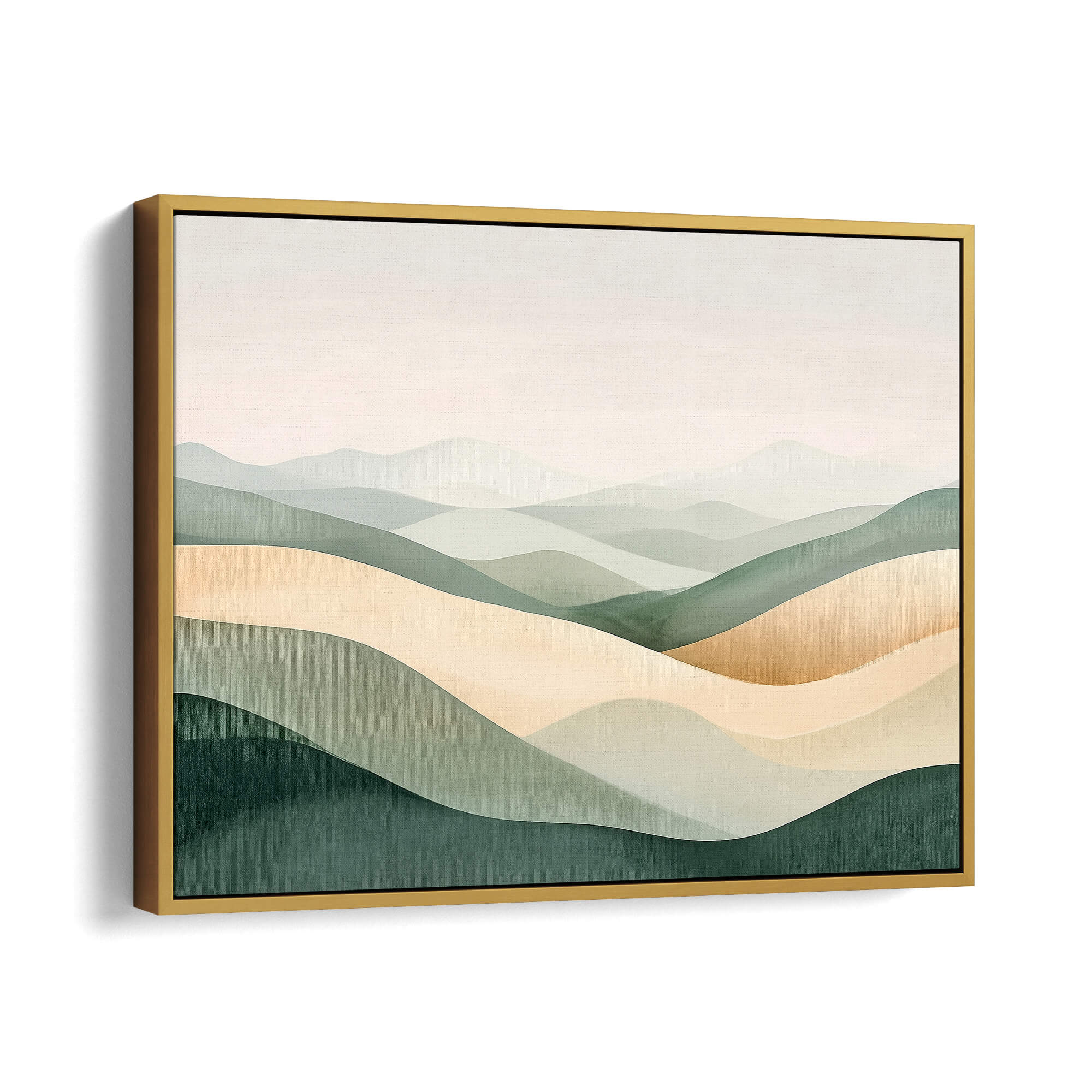 Countryside Serenity Framed Canvas Gold Wall Art - Melrose Editions