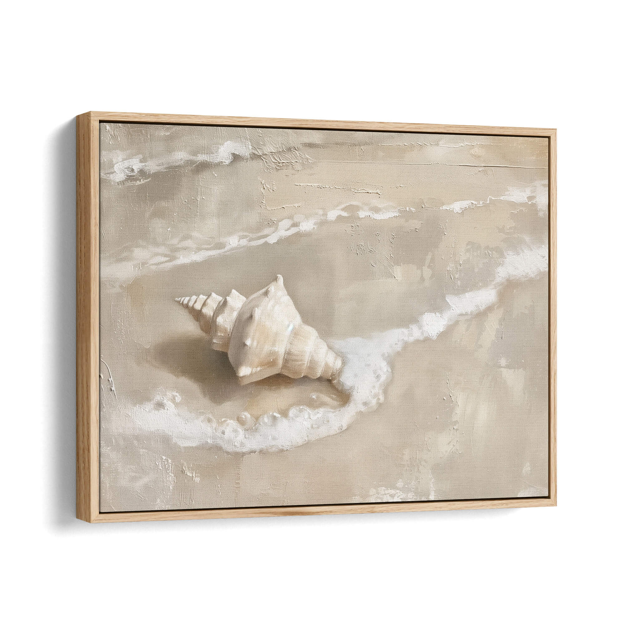 Foam Kiss Canvas Print Natural Wall Art - Melrose Editions