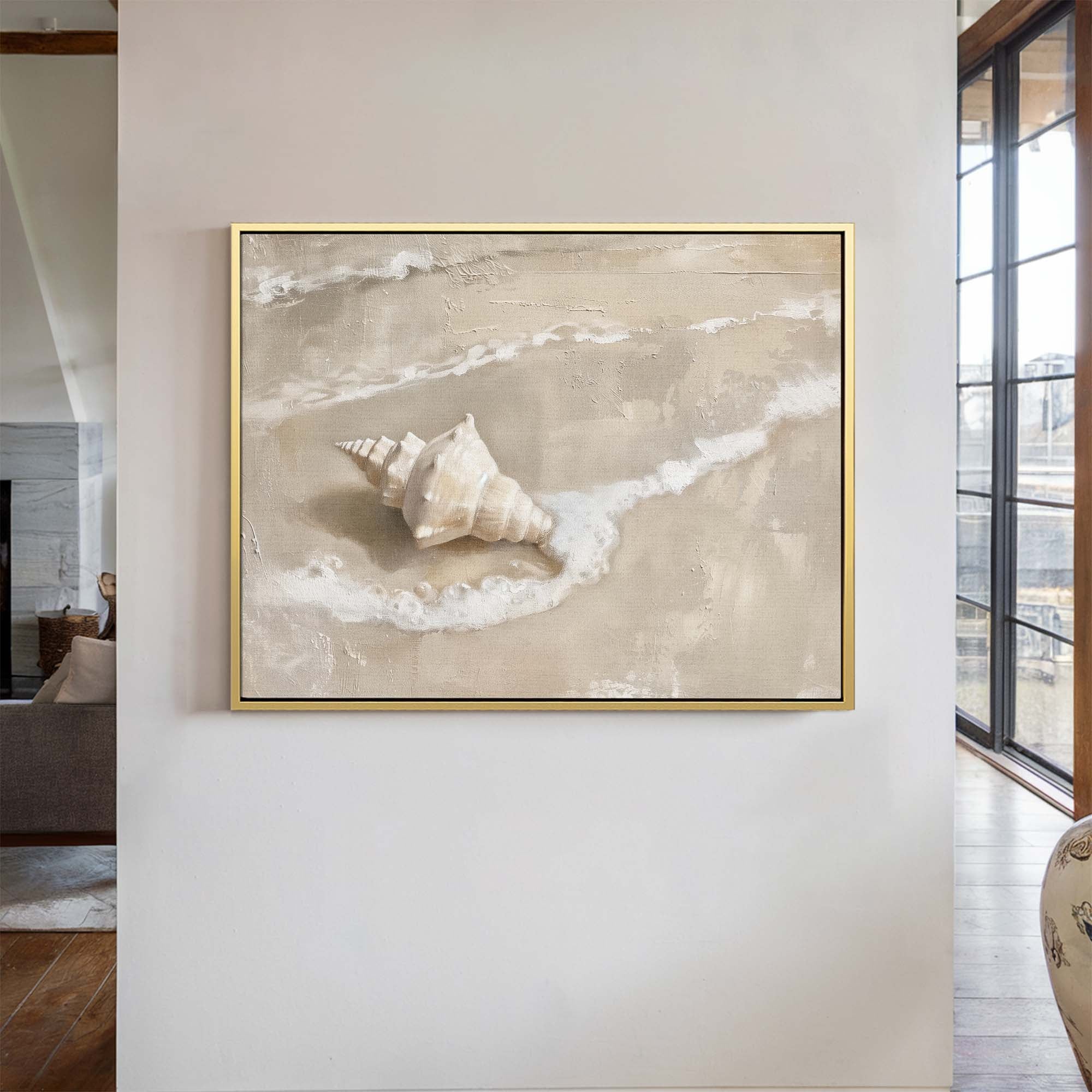 Foam Kiss Canvas Print Small — 18×24″ Natural Wall Art - Melrose Editions