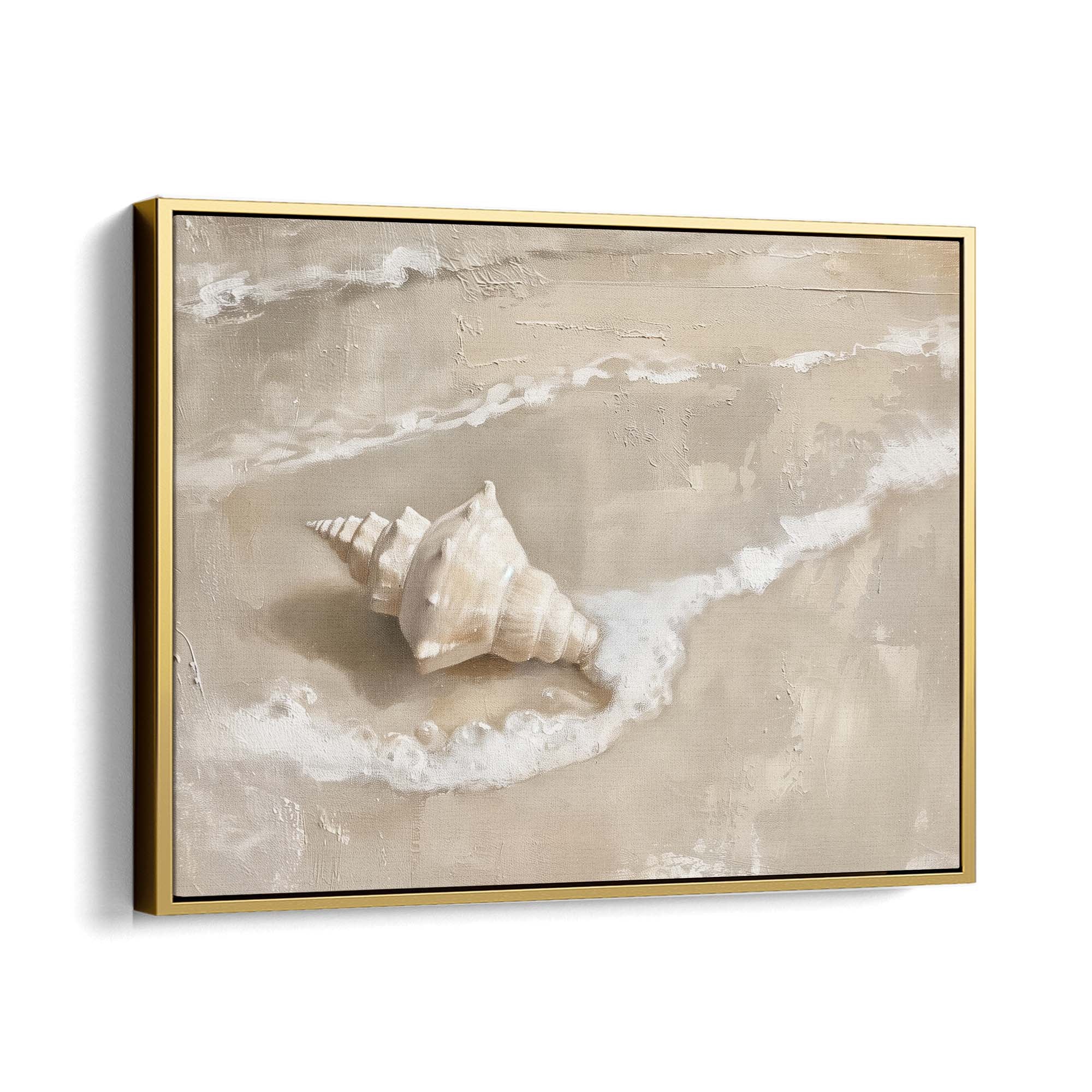 Foam Kiss Canvas Print Gold Wall Art - Melrose Editions