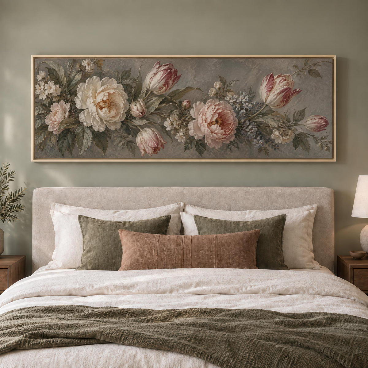 Gathered Blooms Canvas Print Wall Art - Melrose Editions