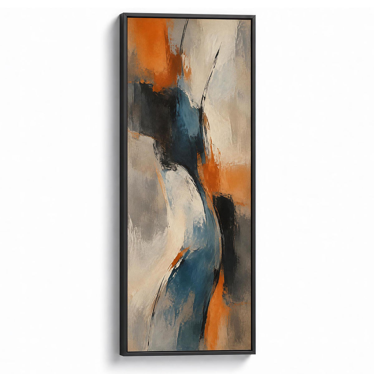 Gathered Colours Canvas Print Black Wall Art - Melrose Editions