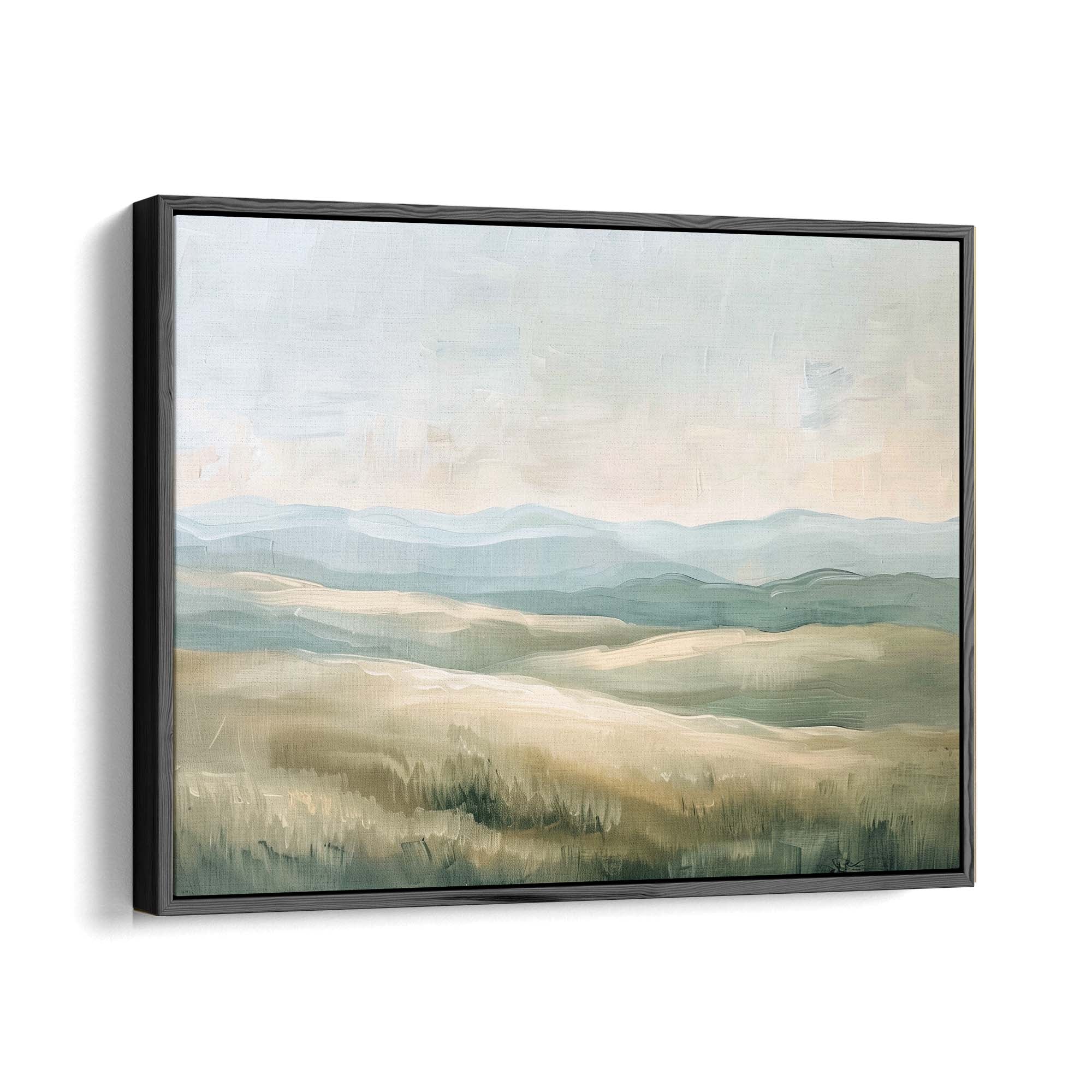 Highland Peaks Framed Canvas Black Wall Art - Melrose Editions