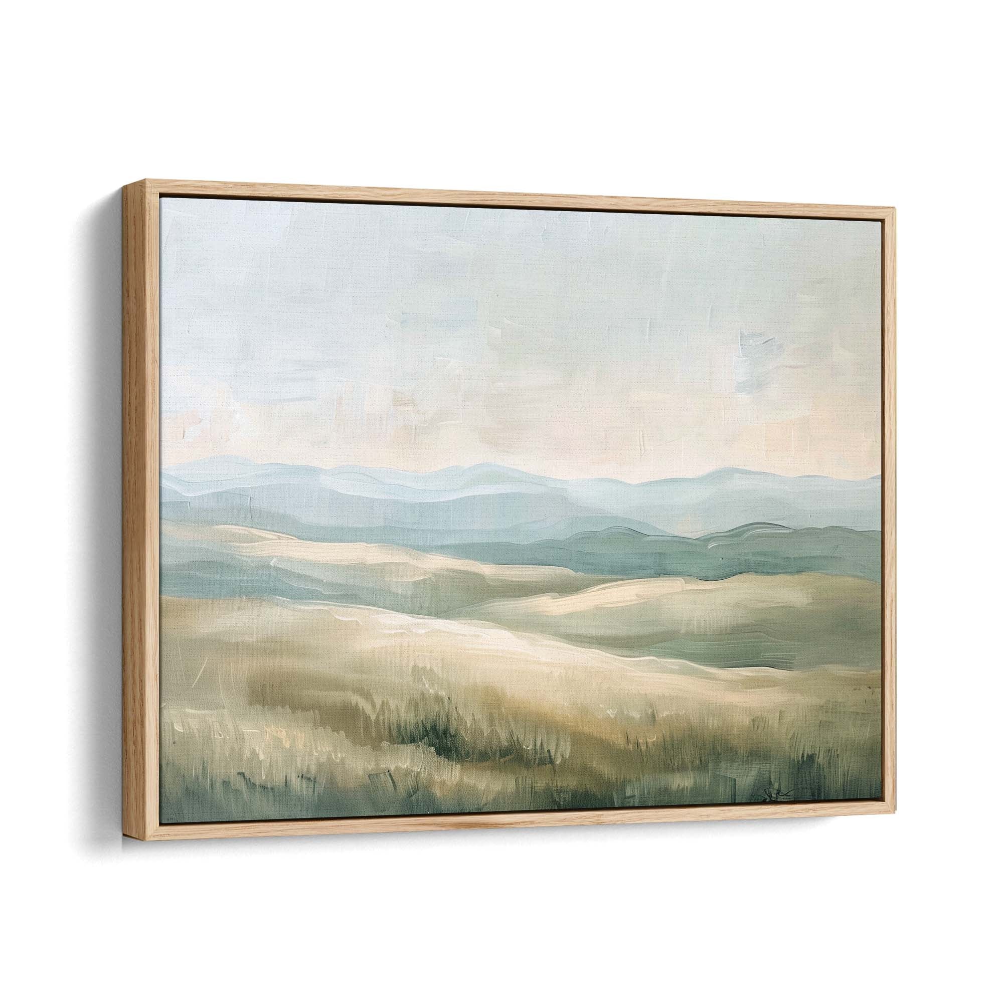 Highland Peaks Framed Canvas Natural Wall Art - Melrose Editions