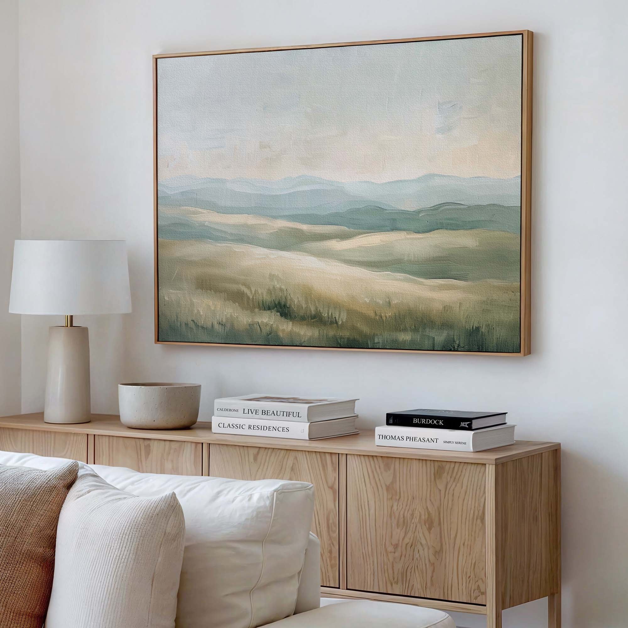 Highland Peaks Framed Canvas Wall Art - Melrose Editions