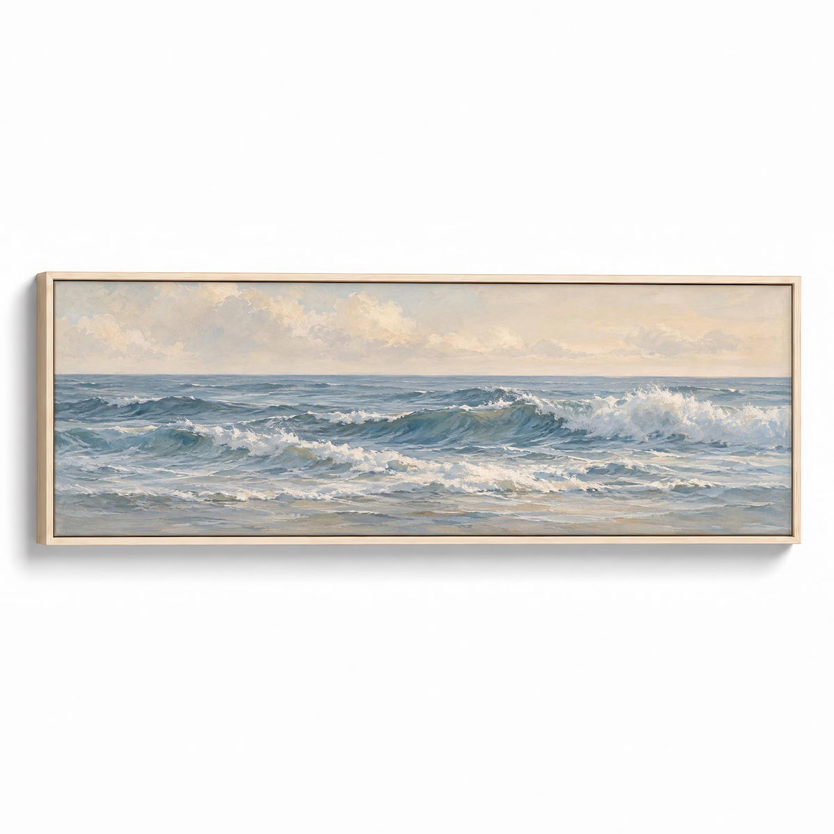 Gentle Swell Canvas Print Natural Wall Art - Melrose Editions
