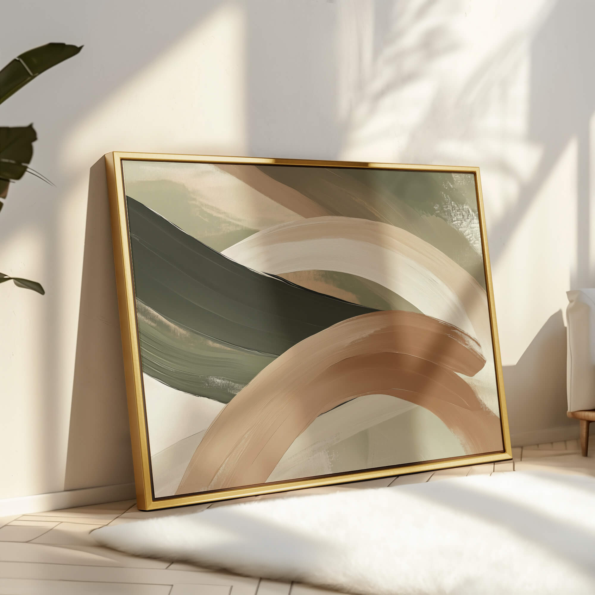 Glade Framed Canvas Small — 18×24″ Natural Wall Art - Melrose Editions