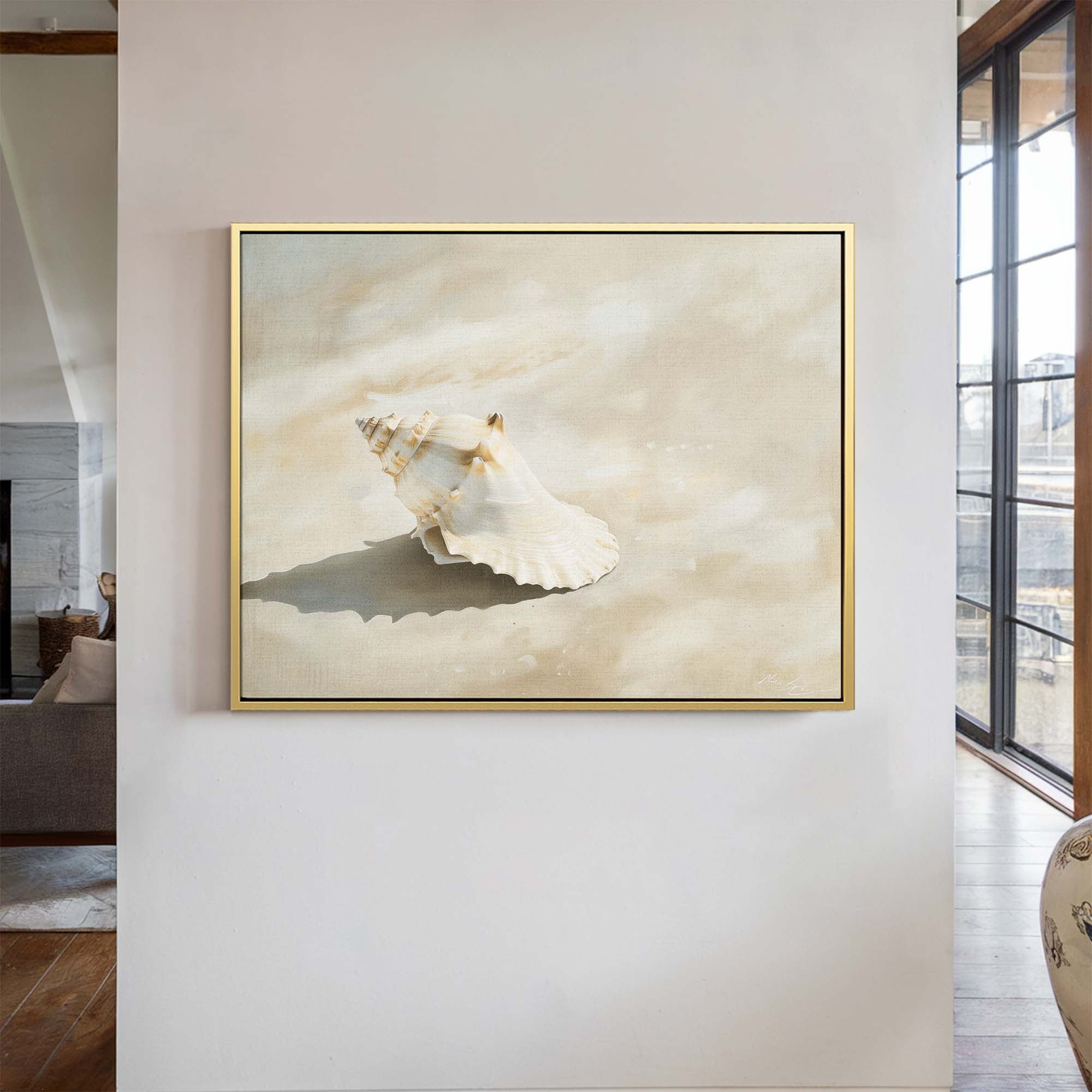 Golden Drift Canvas Print Small — 18×24″ Natural Wall Art - Melrose Editions