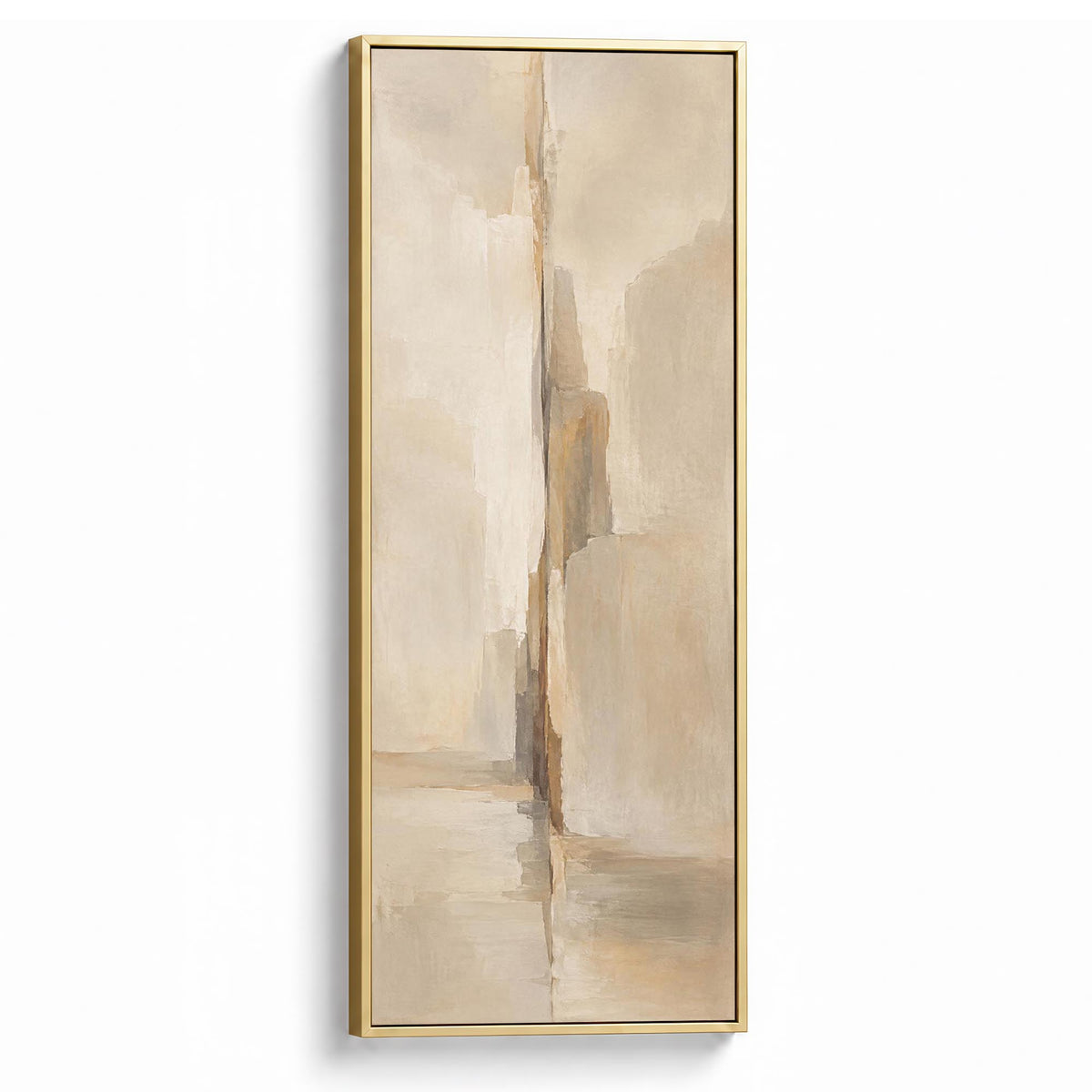 Linen Reverie Canvas Print Gold Wall Art - Melrose Editions