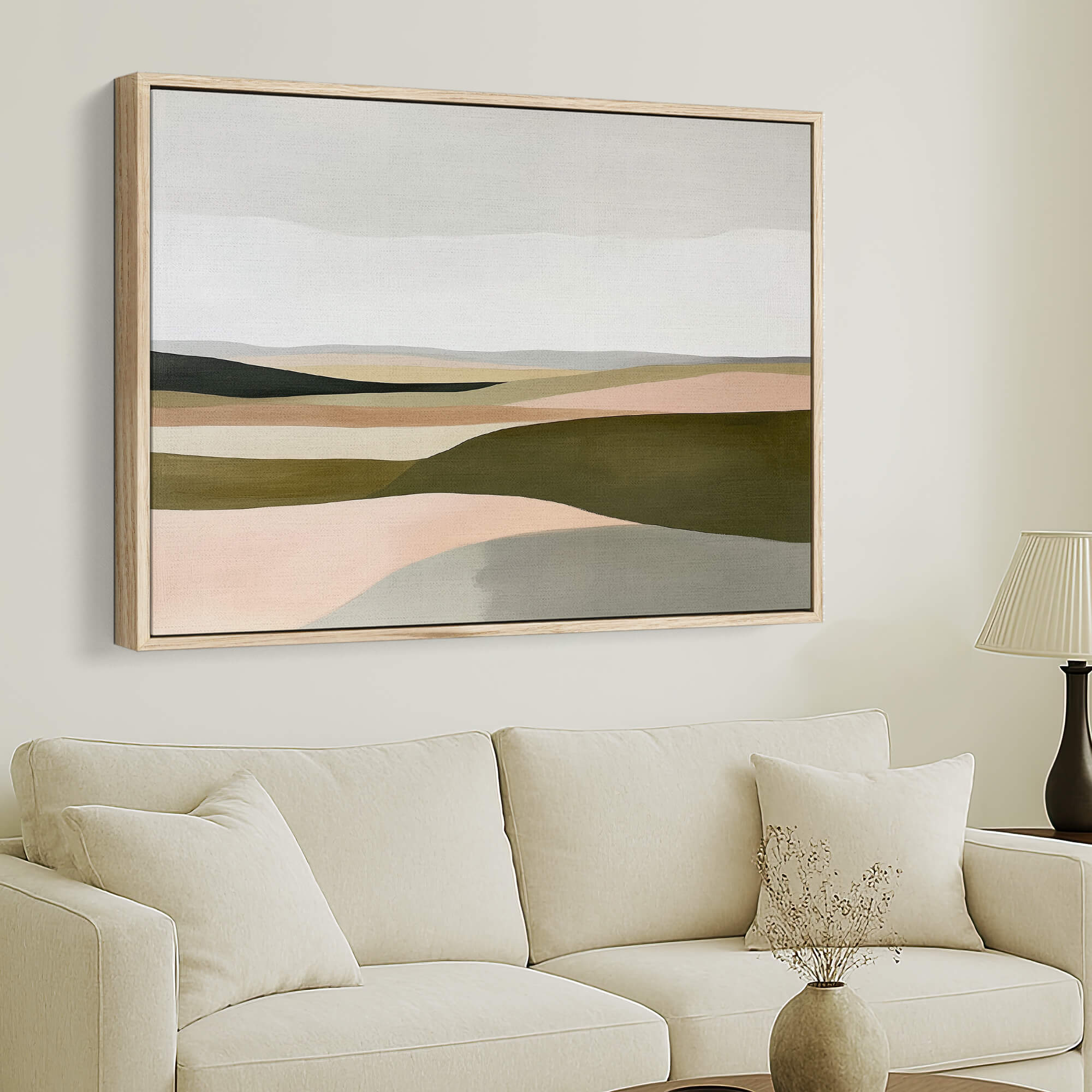 Lowland Framed Canvas Wall Art - Melrose Editions