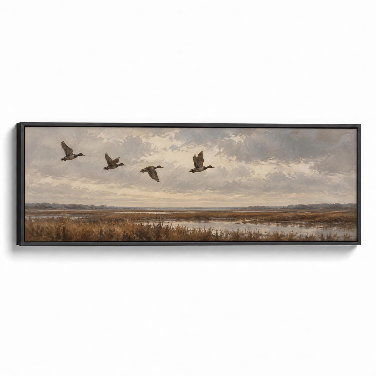 Marsh Flight Canvas Print Black Wall Art - Melrose Editions