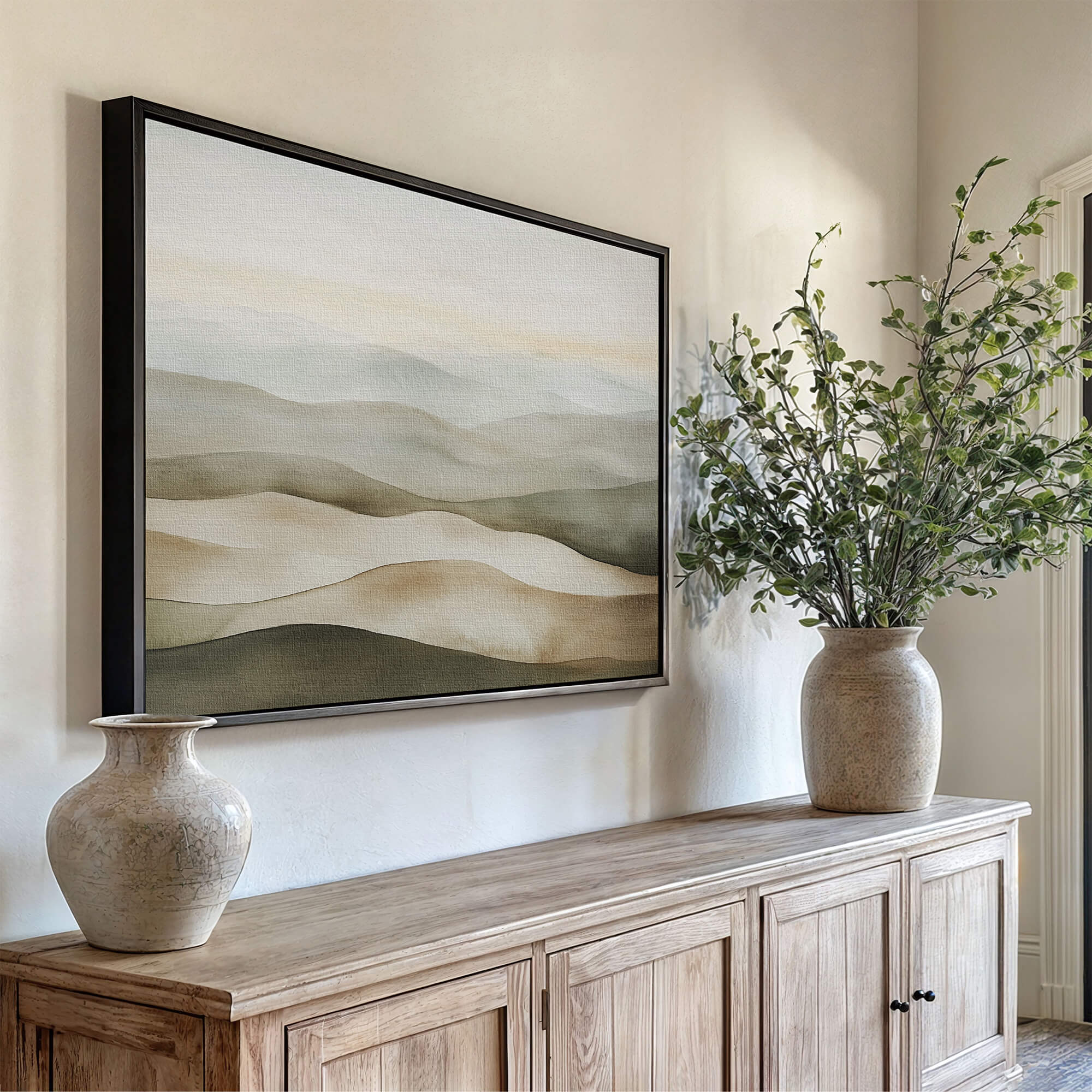 Meadow No2 Framed Canvas Wall Art - Melrose Editions
