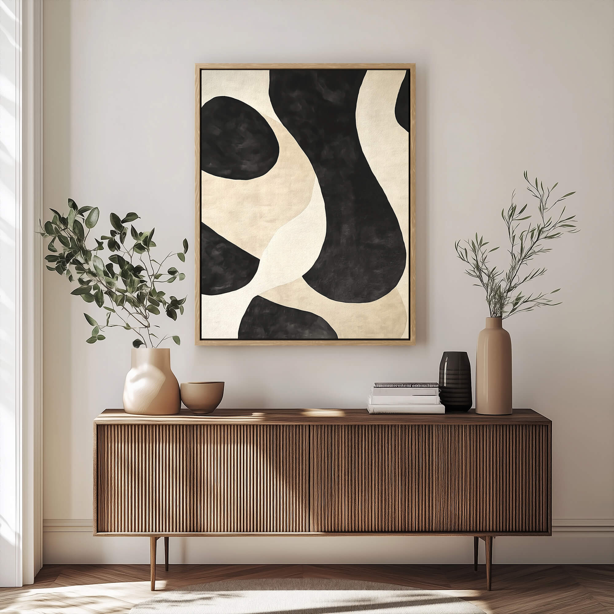Mono Flow Canvas Print Wall Art - Melrose Editions
