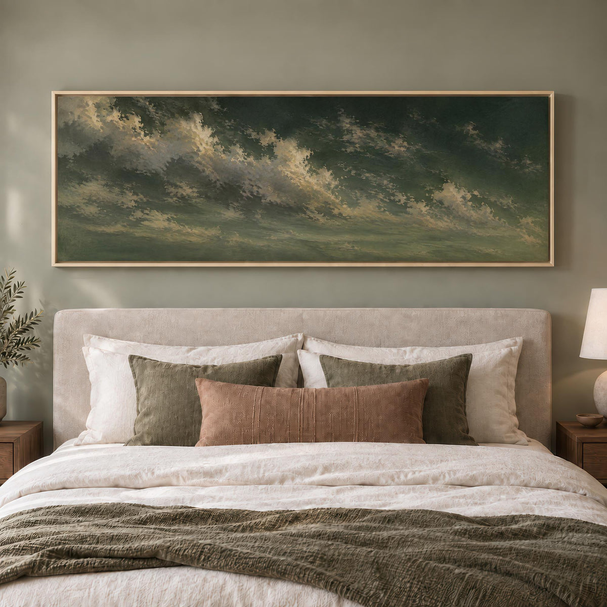 Moss Clouds Canvas Print Wall Art - Melrose Editions