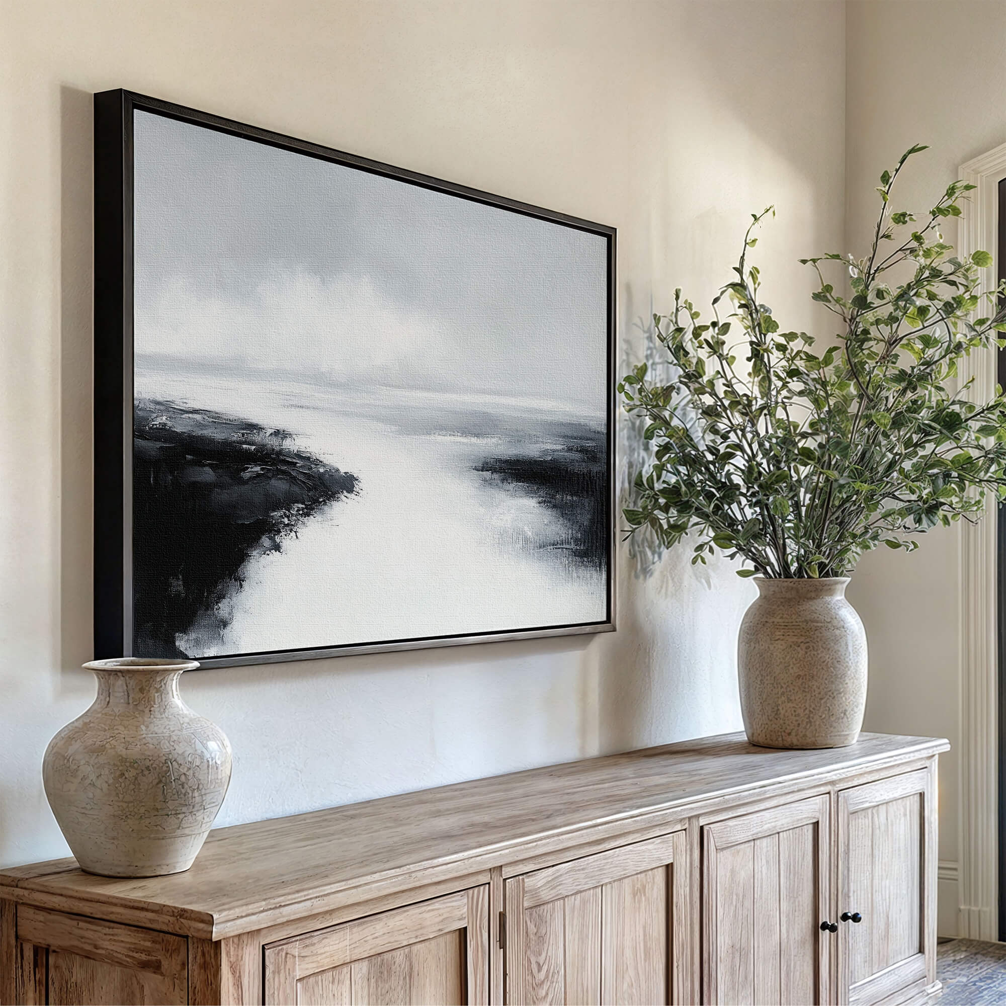 Northern Tide Framed Canvas Wall Art - Melrose Editions