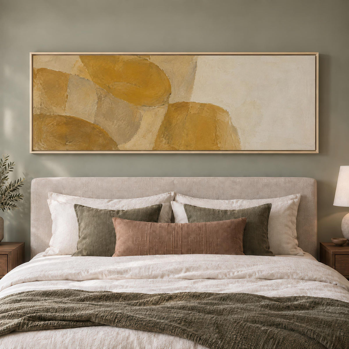Ochre Rhythm Canvas Print Wall Art - Melrose Editions