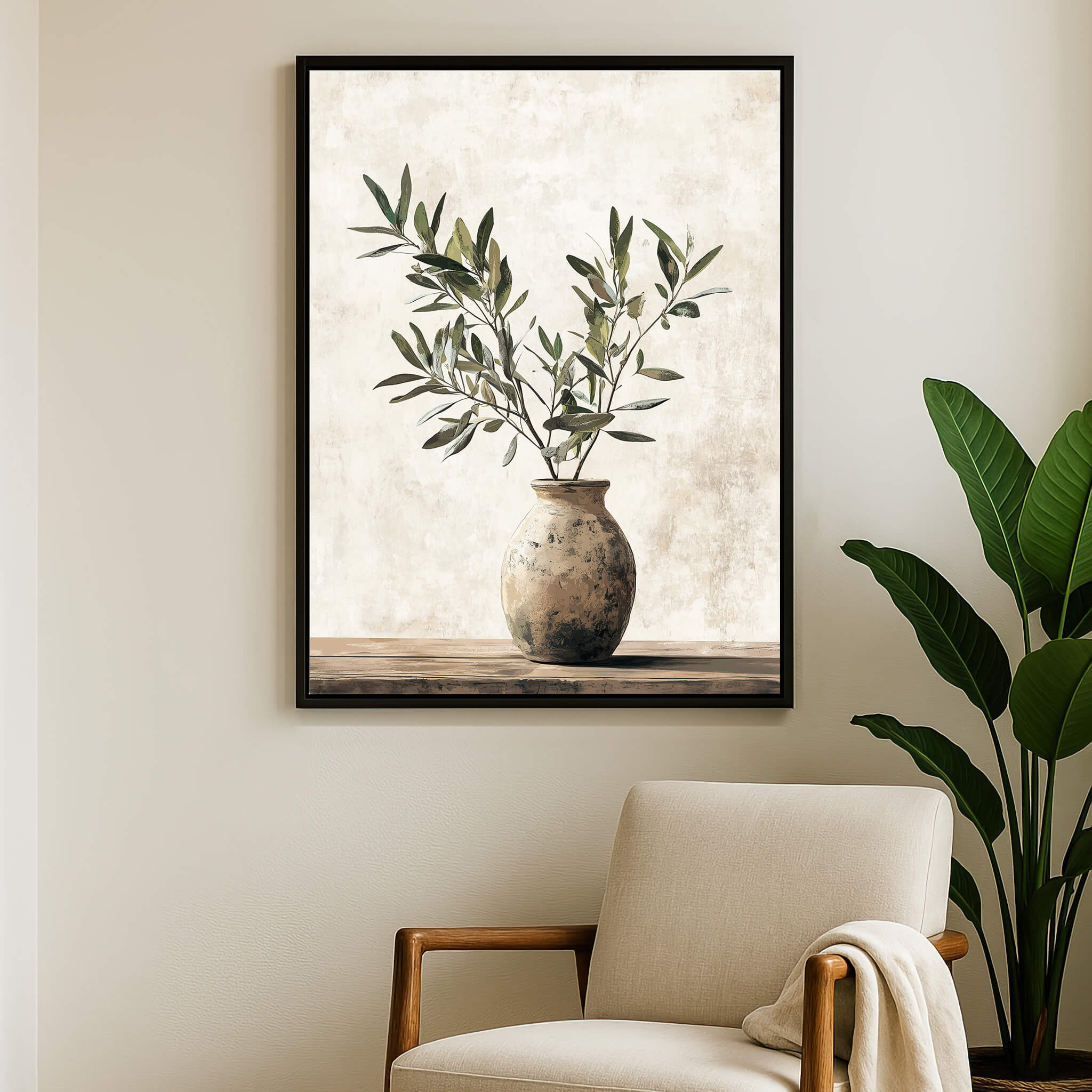 Olive Still Life No.9 Canvas Print Wall Art - Melrose Editions