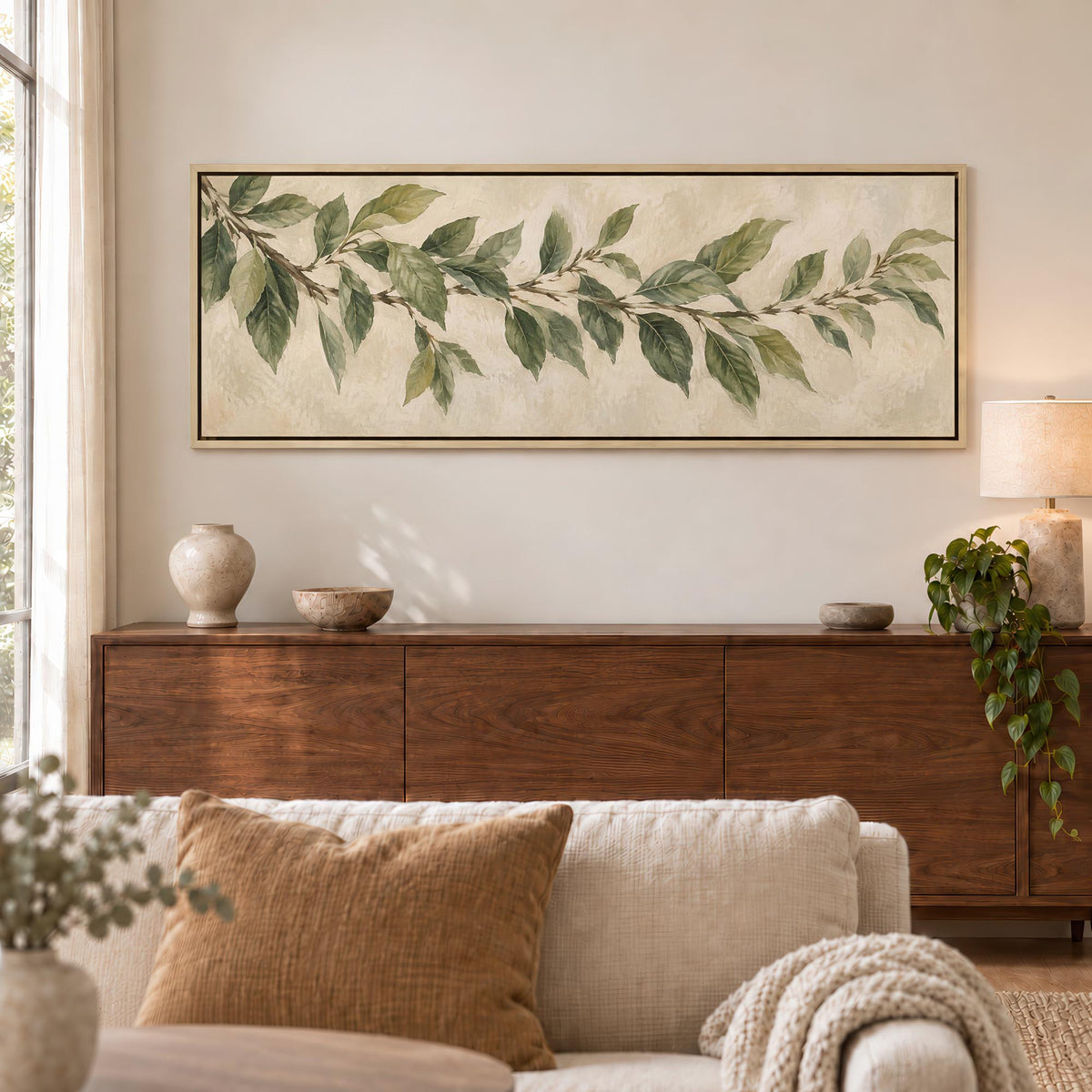 Olive Spray Canvas Print Wall Art - Melrose Editions
