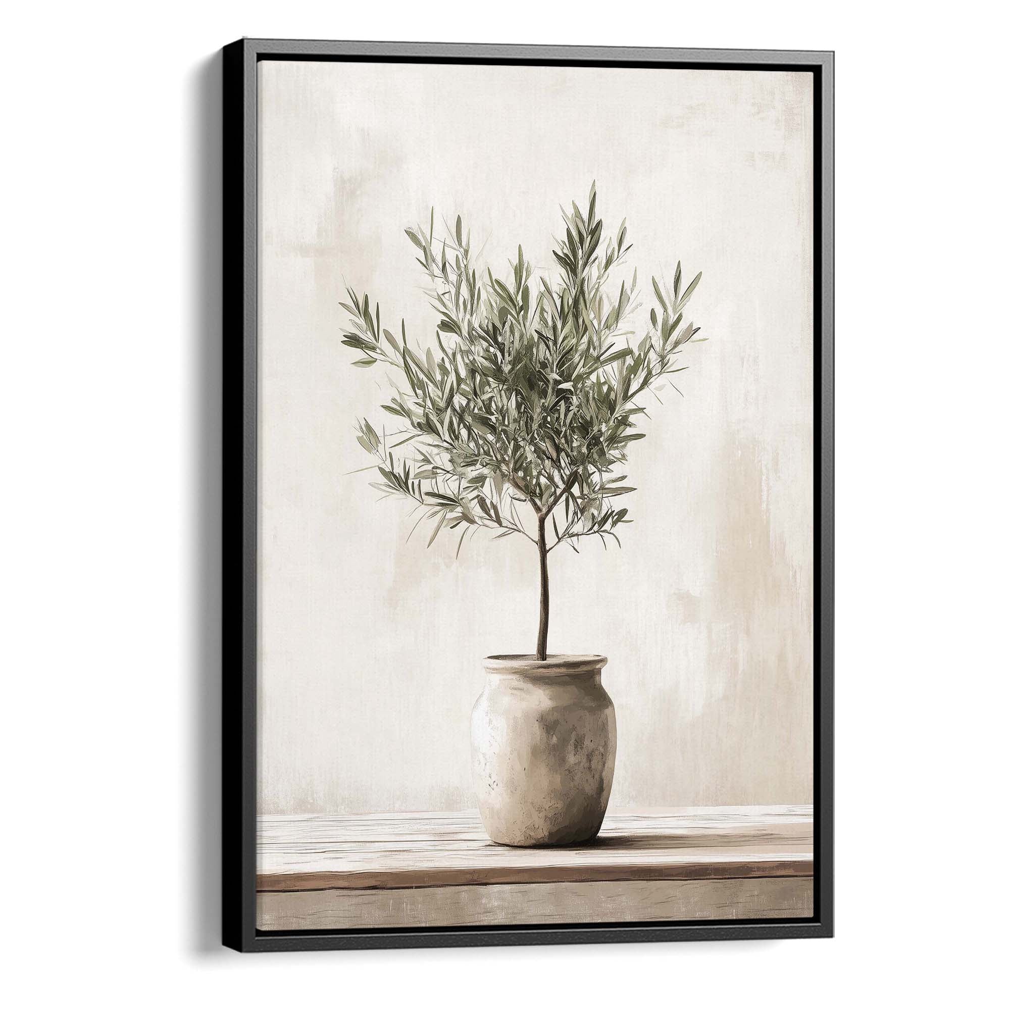 Olive Still Life No.10 Canvas Print Black Wall Art - Melrose Editions