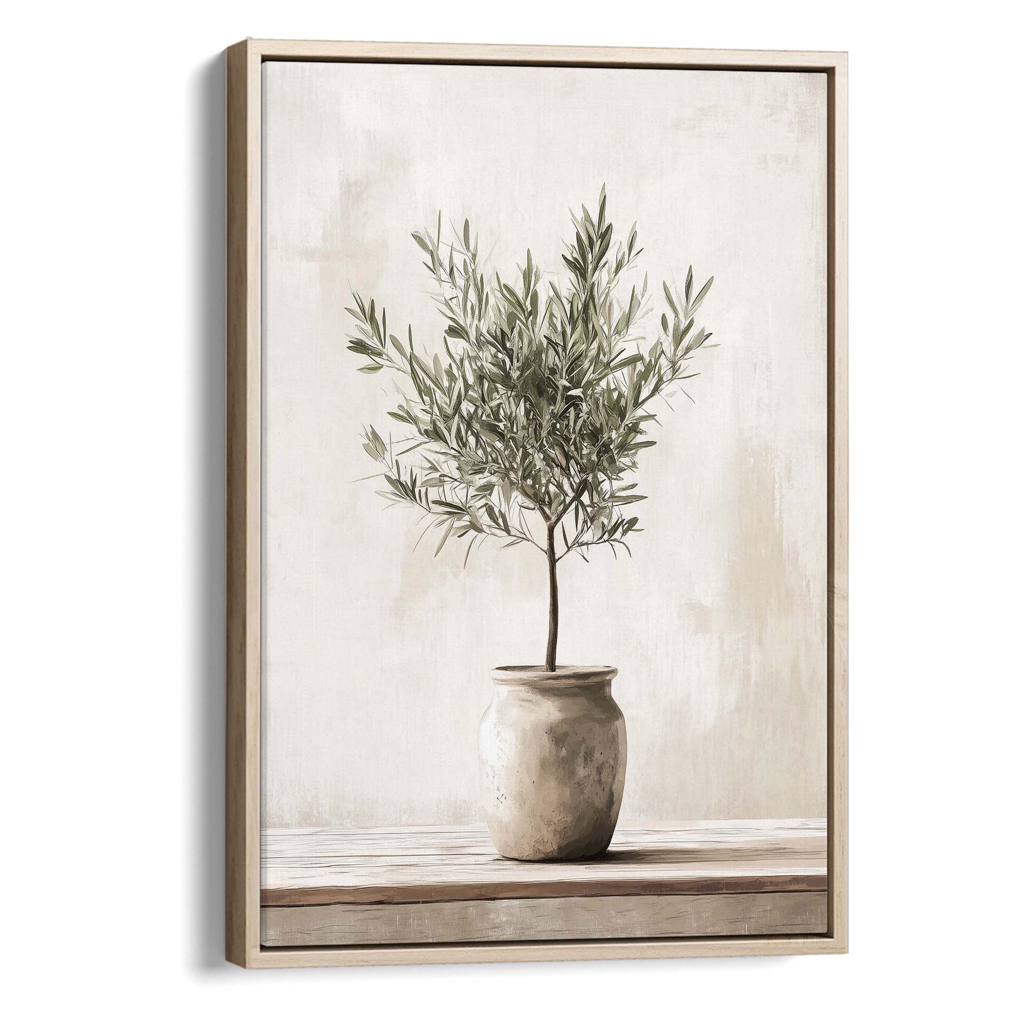 Olive Still Life No.10 Canvas Print Natural Wall Art - Melrose Editions