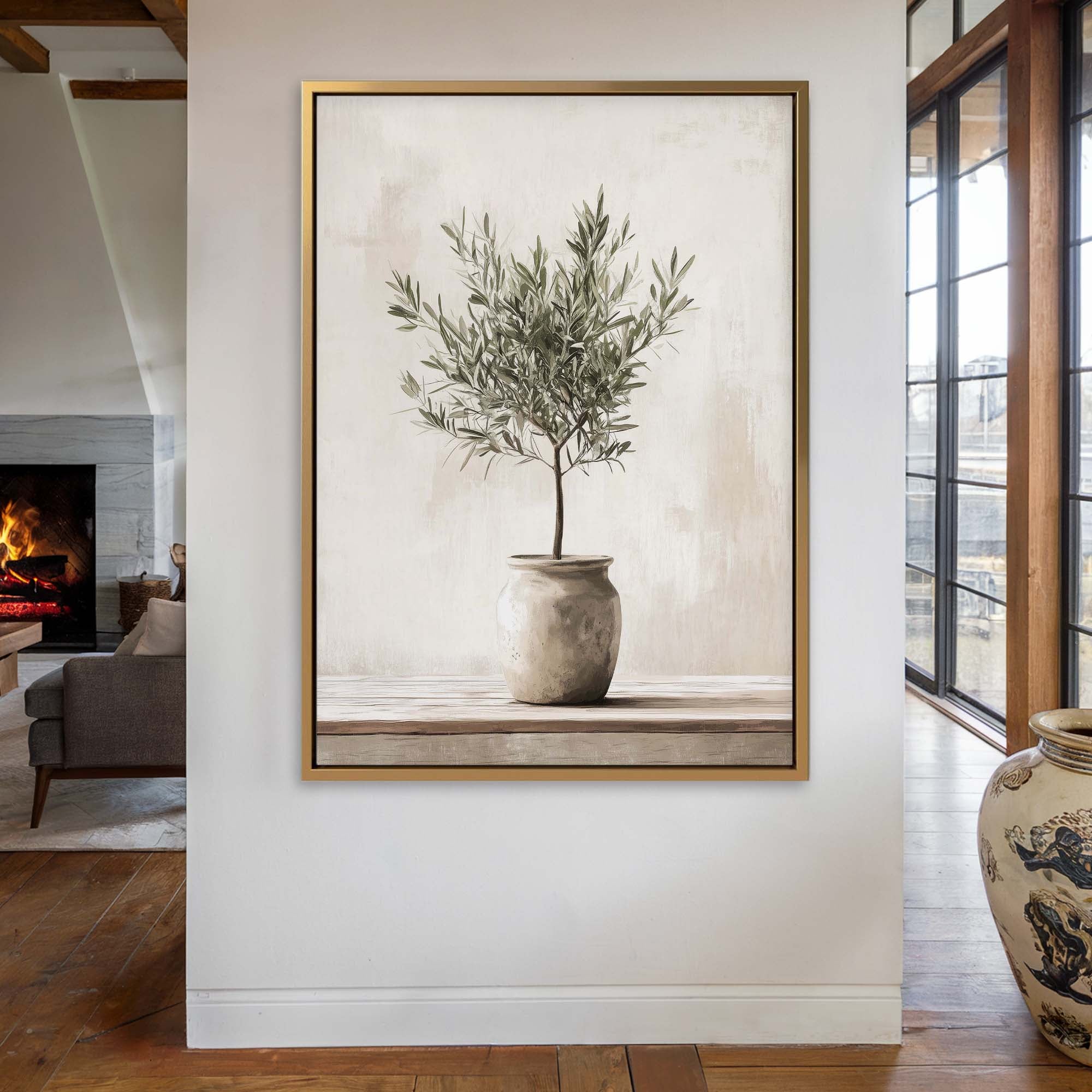 Olive Still Life No.10 Canvas Print Wall Art - Melrose Editions