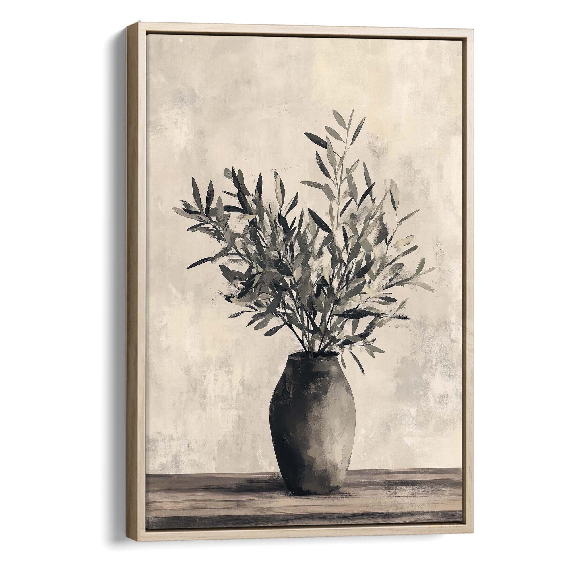 Olive Still Life No.2 Canvas Print Natural Wall Art - Melrose Editions