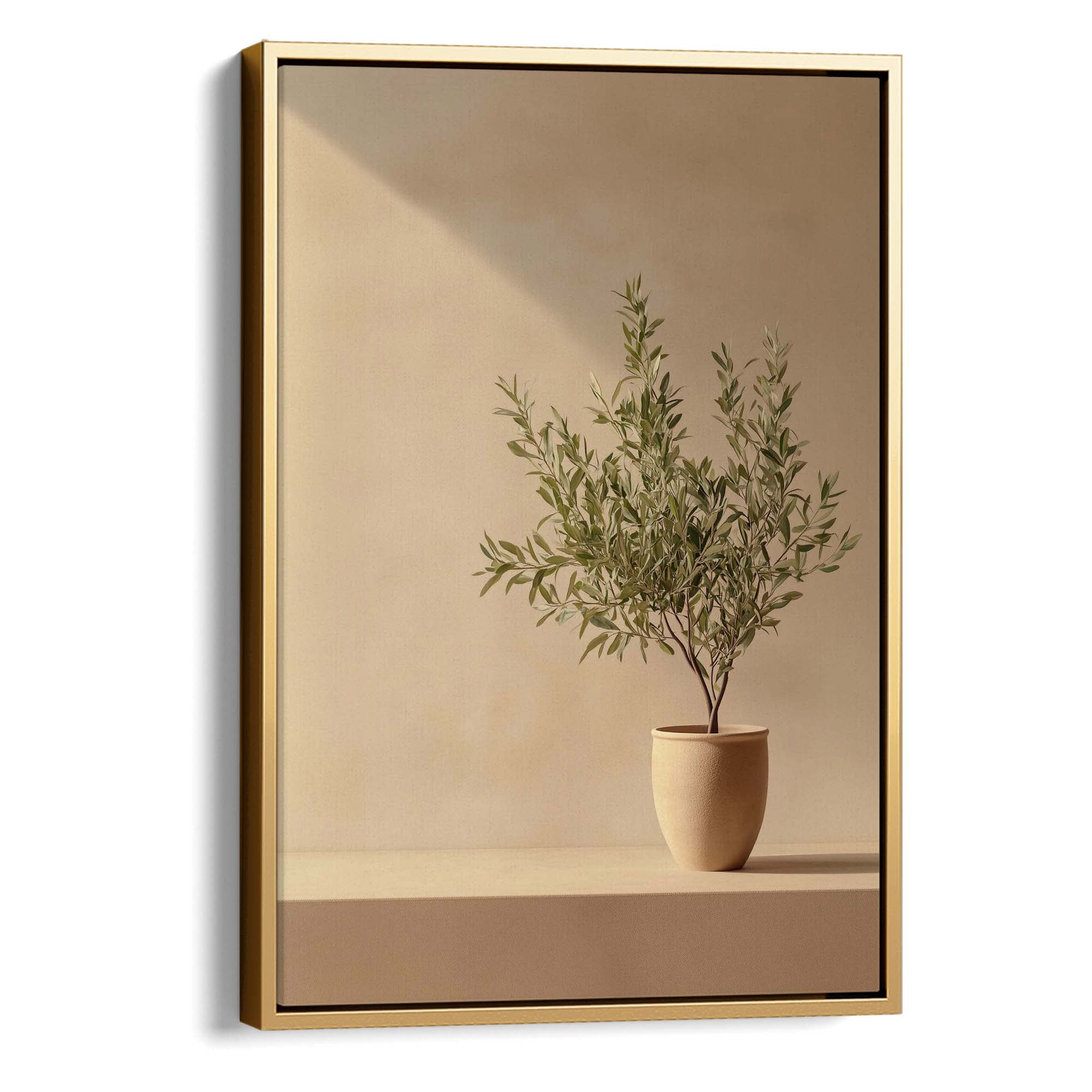 Olive Still Life No.5 Canvas Print Gold Wall Art - Melrose Editions